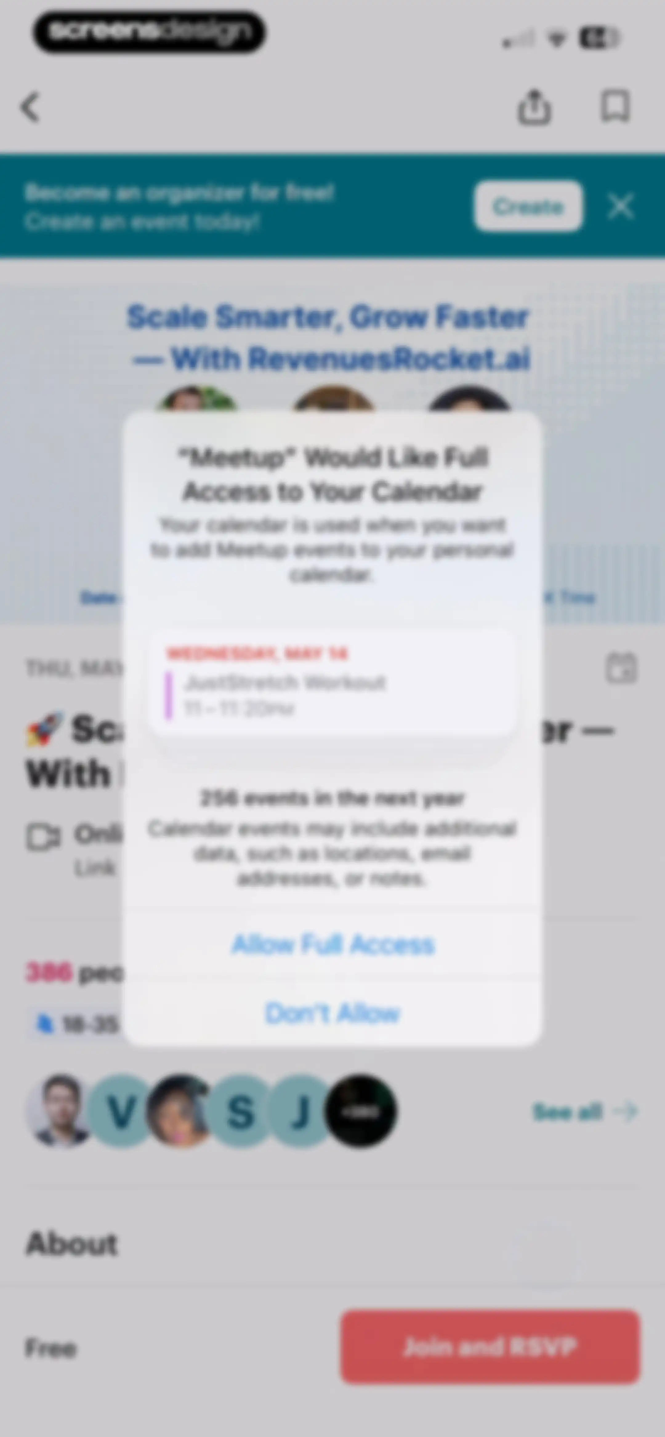Meetup: Social Events & Groups screen 28