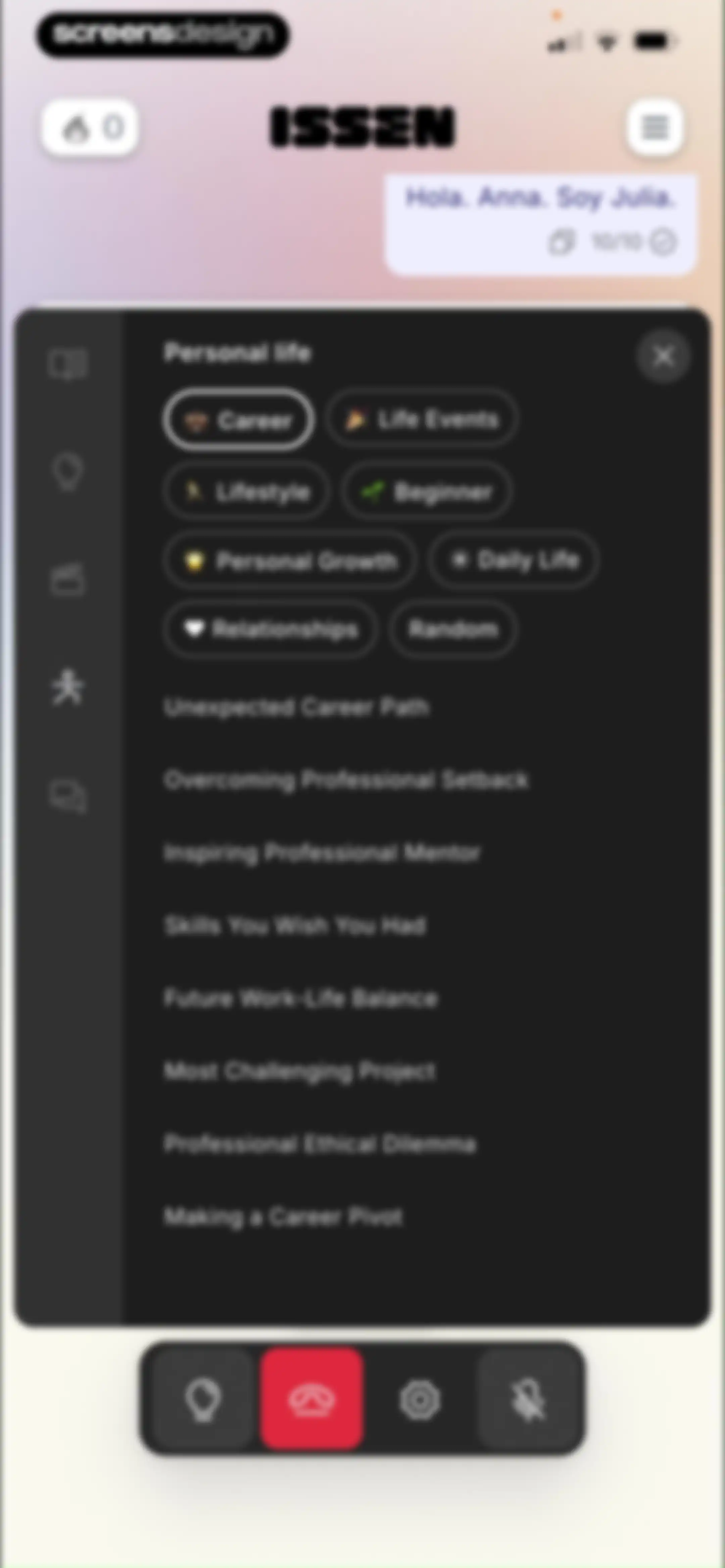 ISSEN - Voice Tutor screen 26