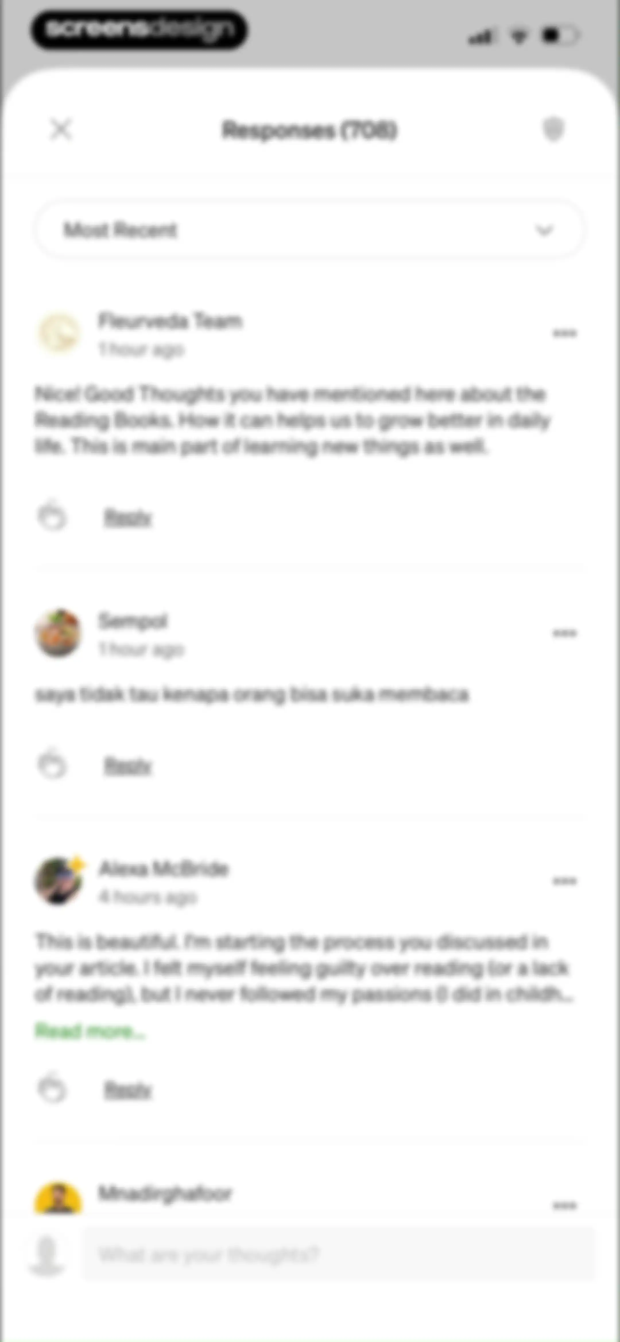 Medium: Read & Write Stories screen 22