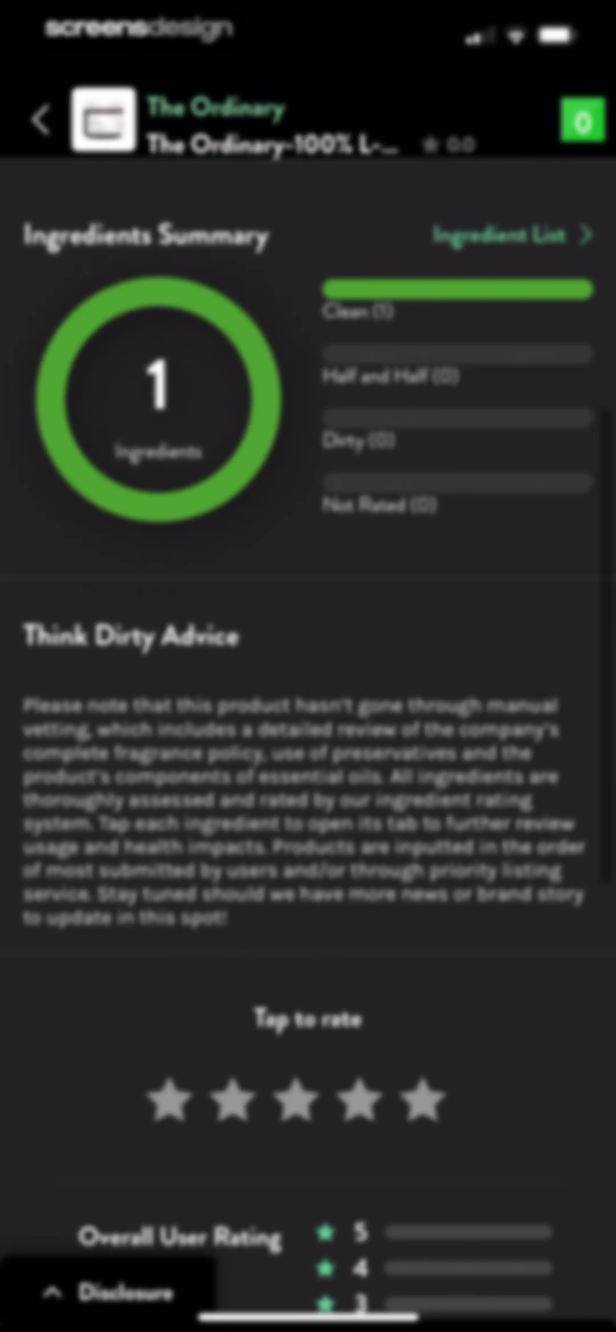 Think Dirty – Shop Clean screen 66