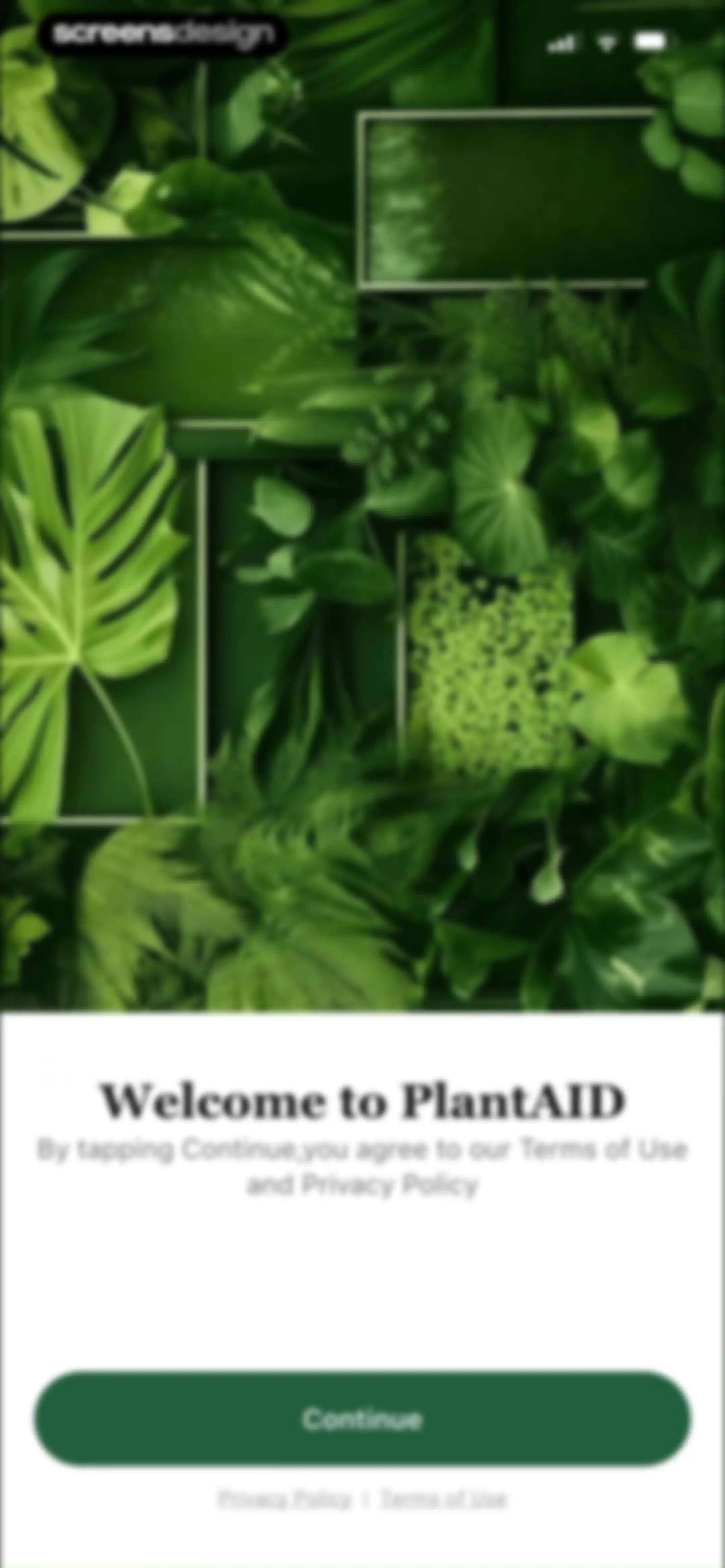 PlantAID:identifier&care guide screen 2