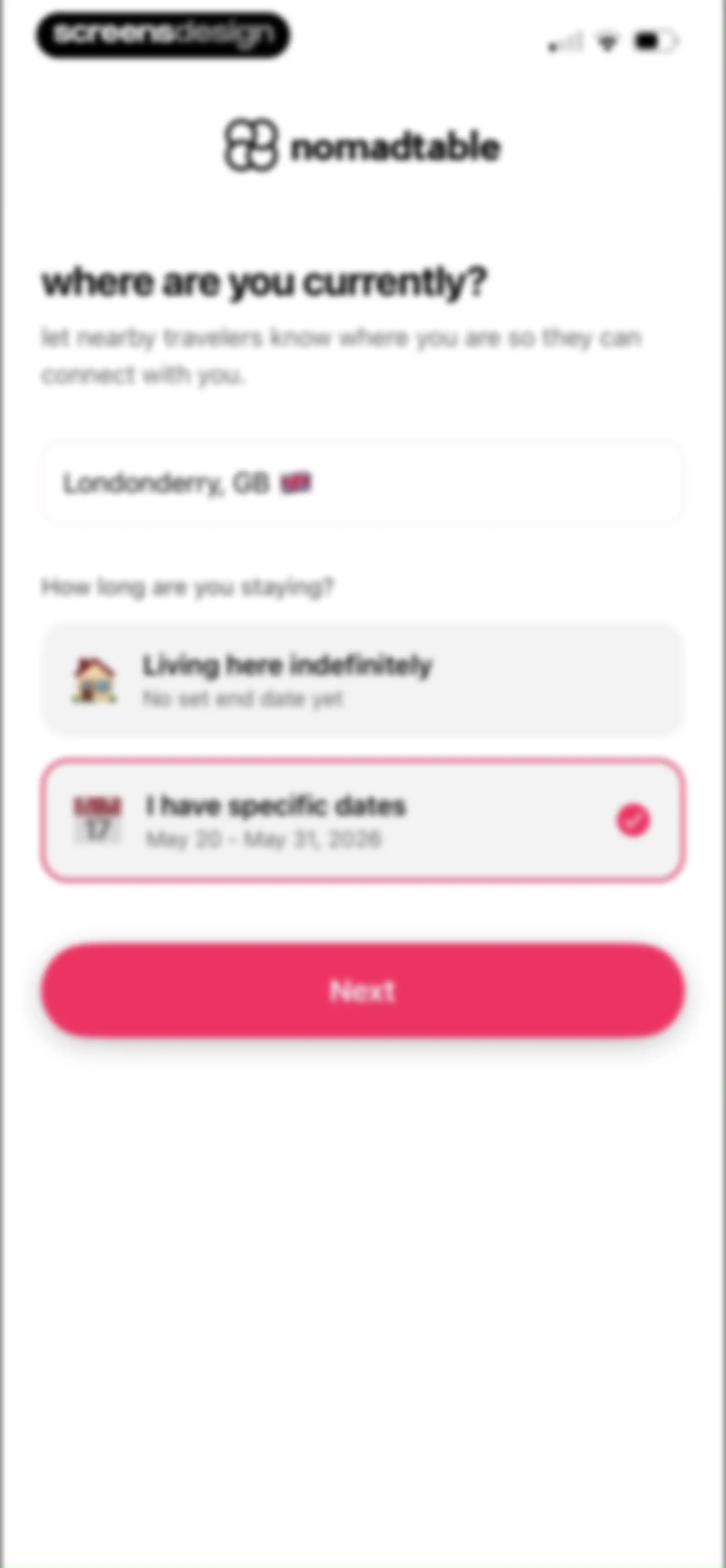 nomadtable: travel friends screen 18