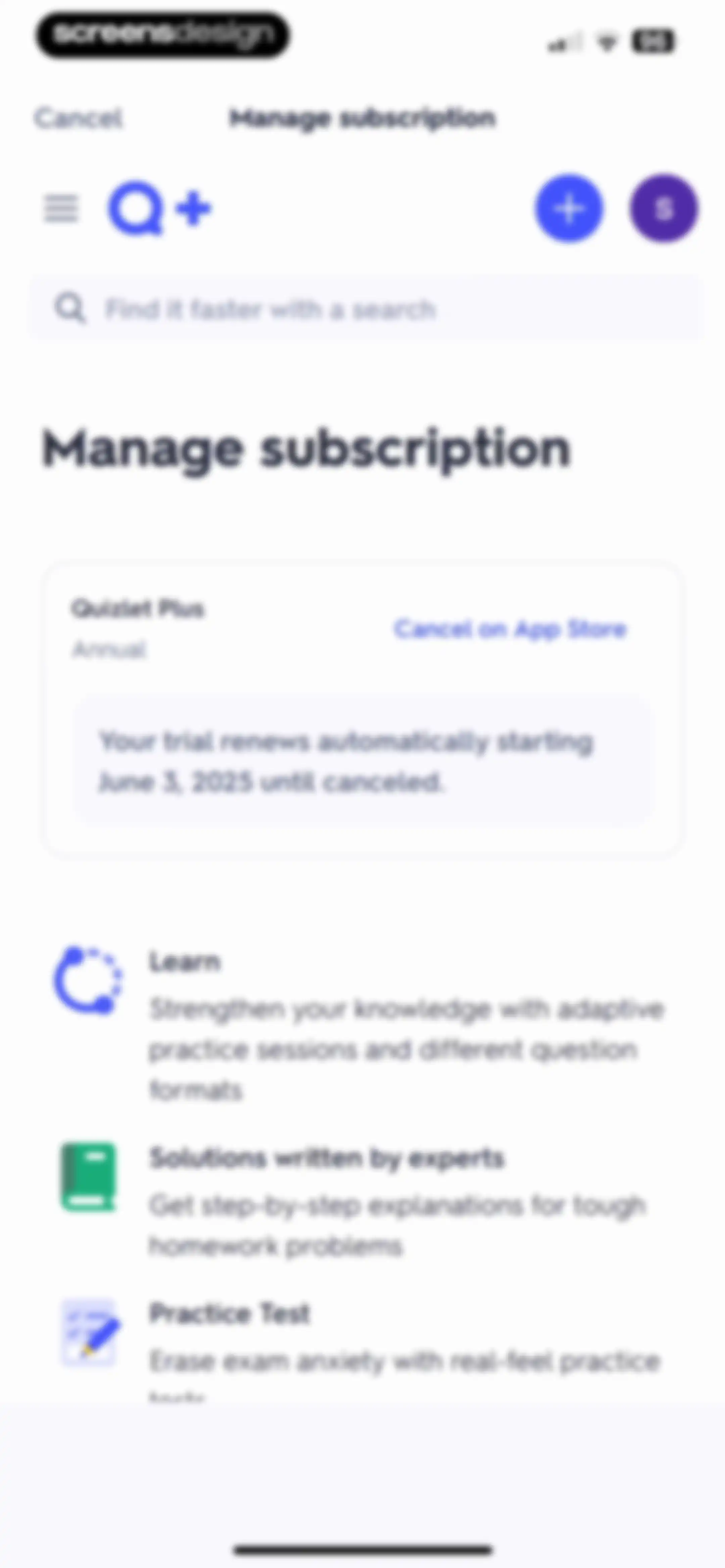 Quizlet: More than Flashcards screen 91