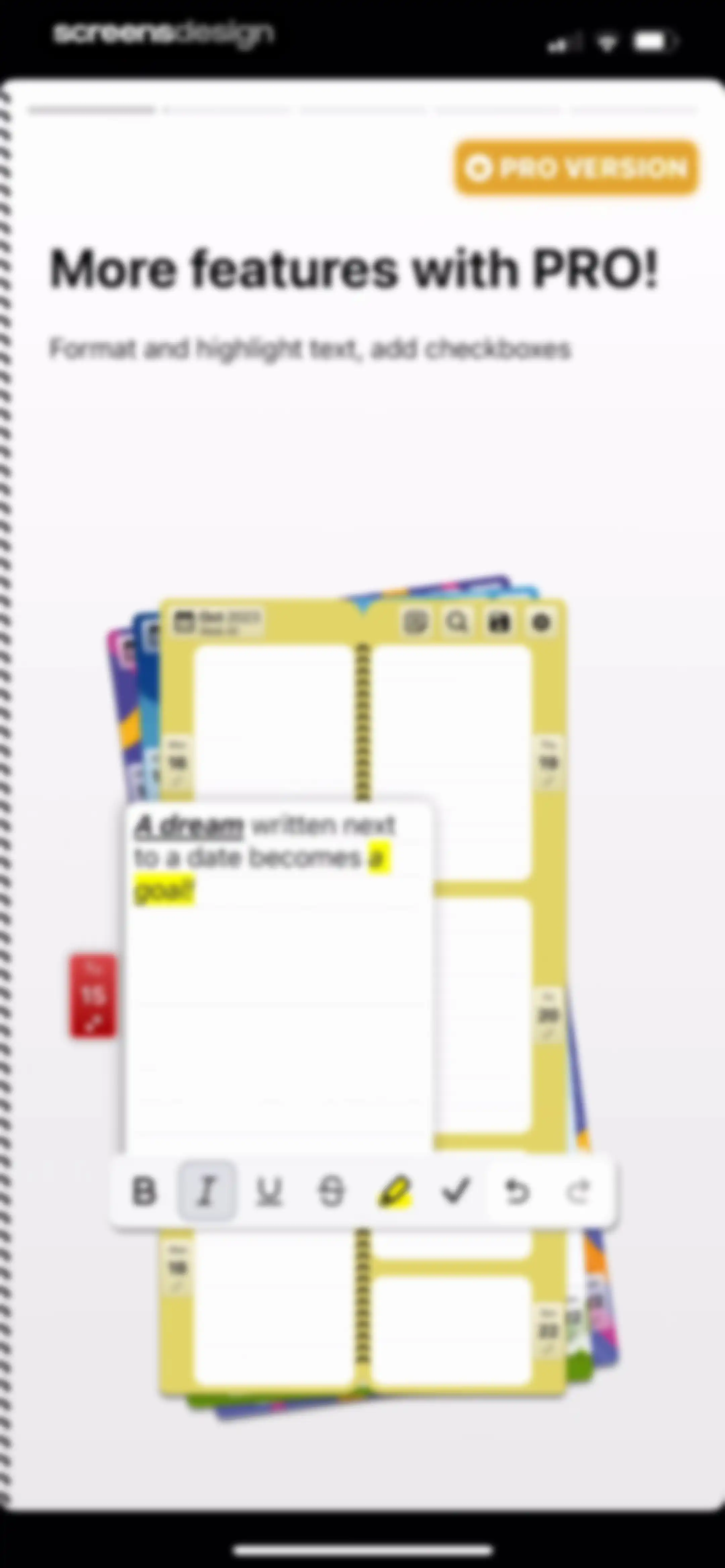 Weekly Planner - Diary, Notes screen 4