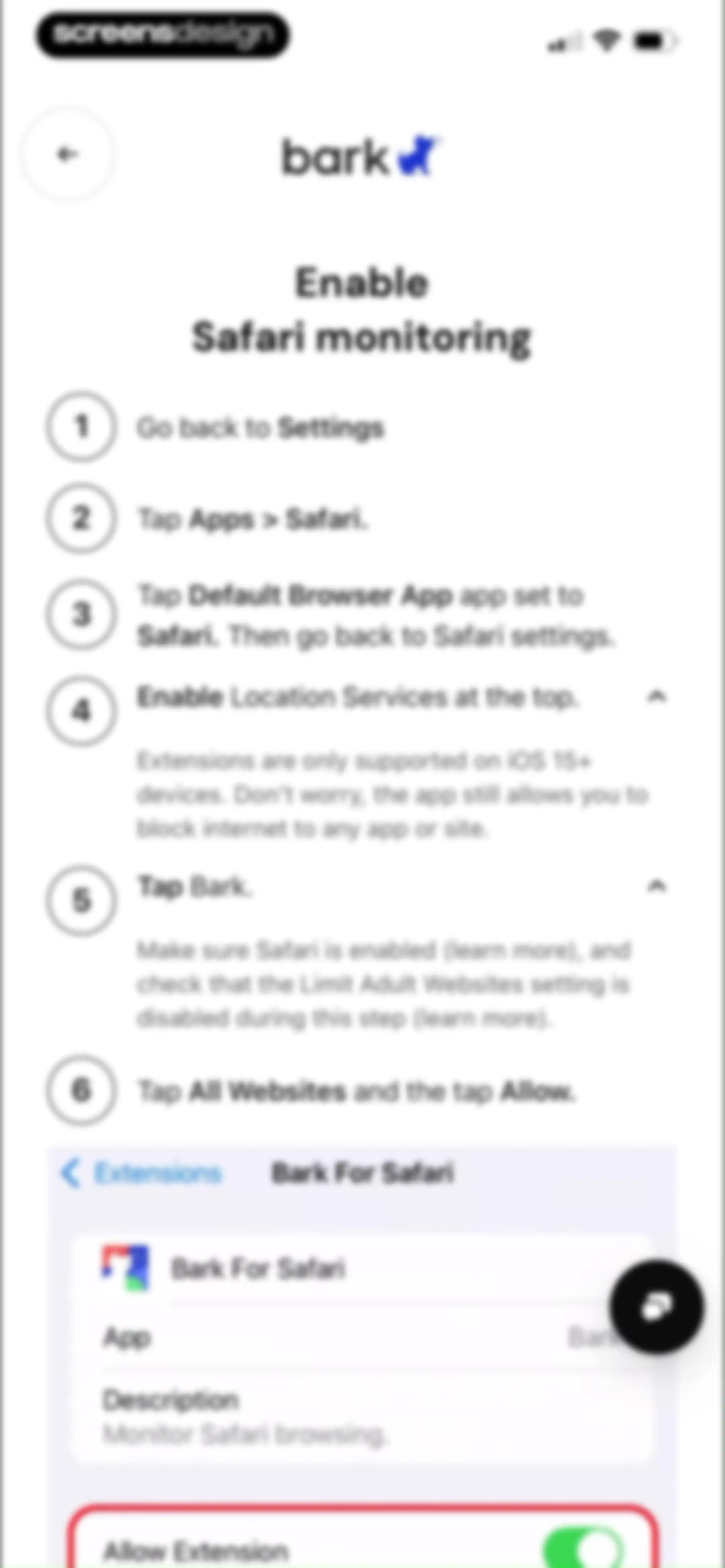 Bark - Parental Controls screen 50