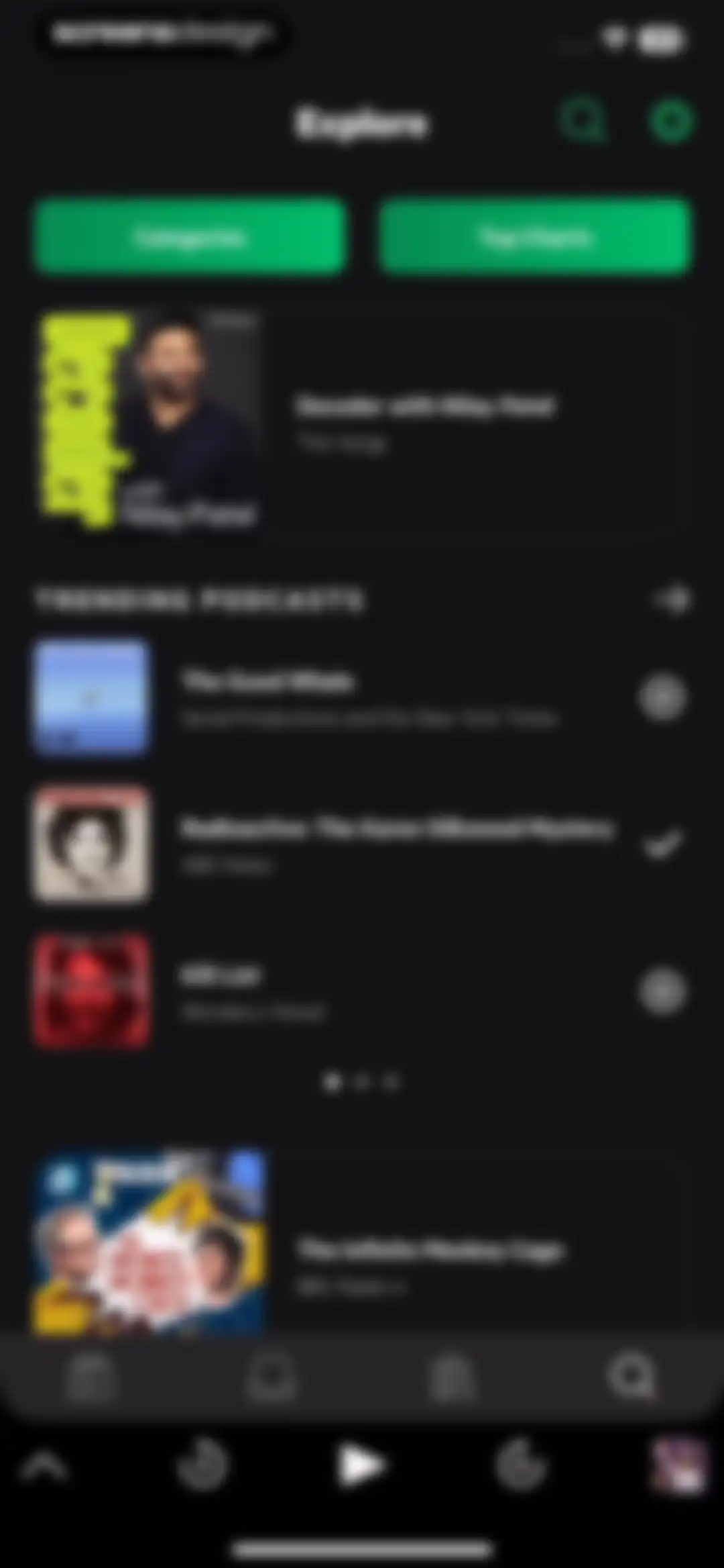 Castro: Podcast App & Player screen 92