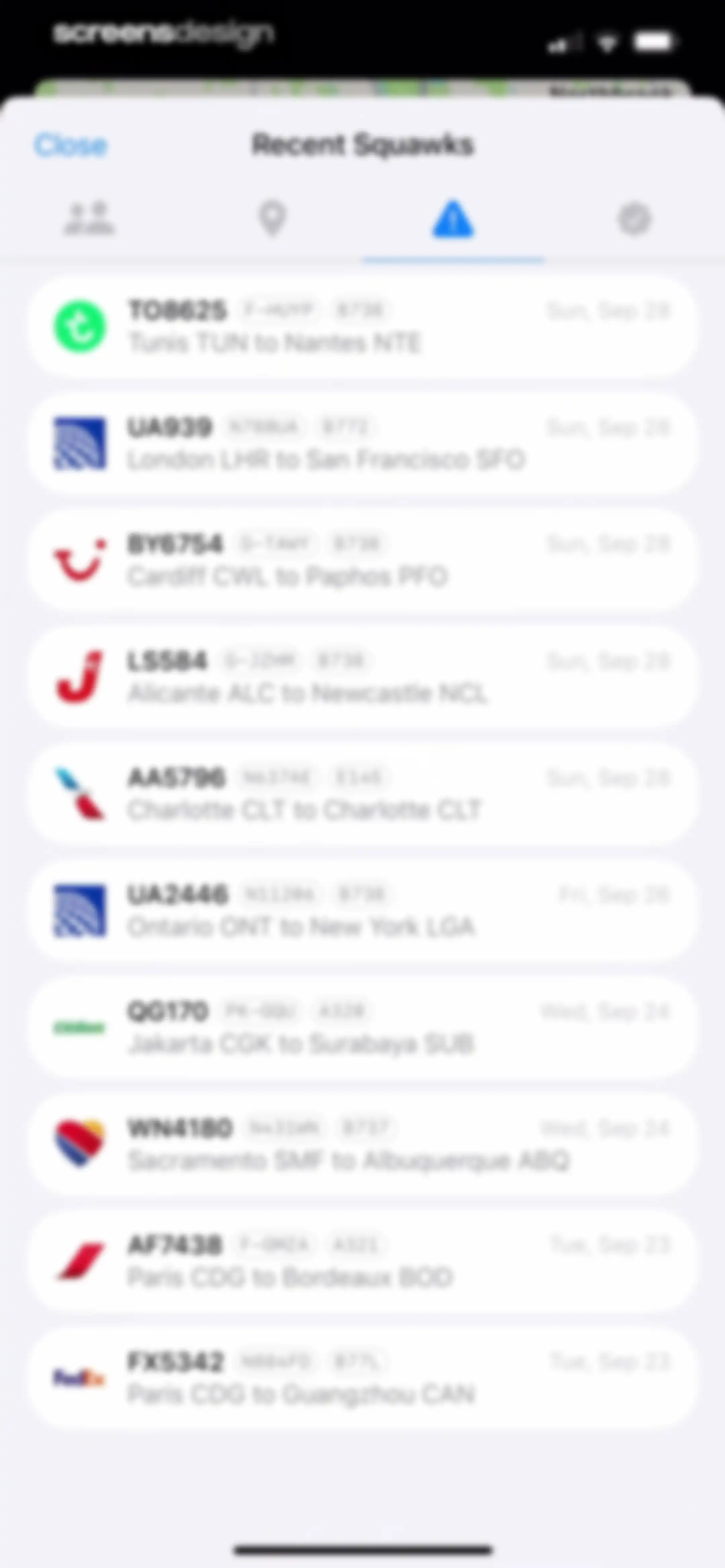 Plane Finder ⁃ Flight Tracker screen 117