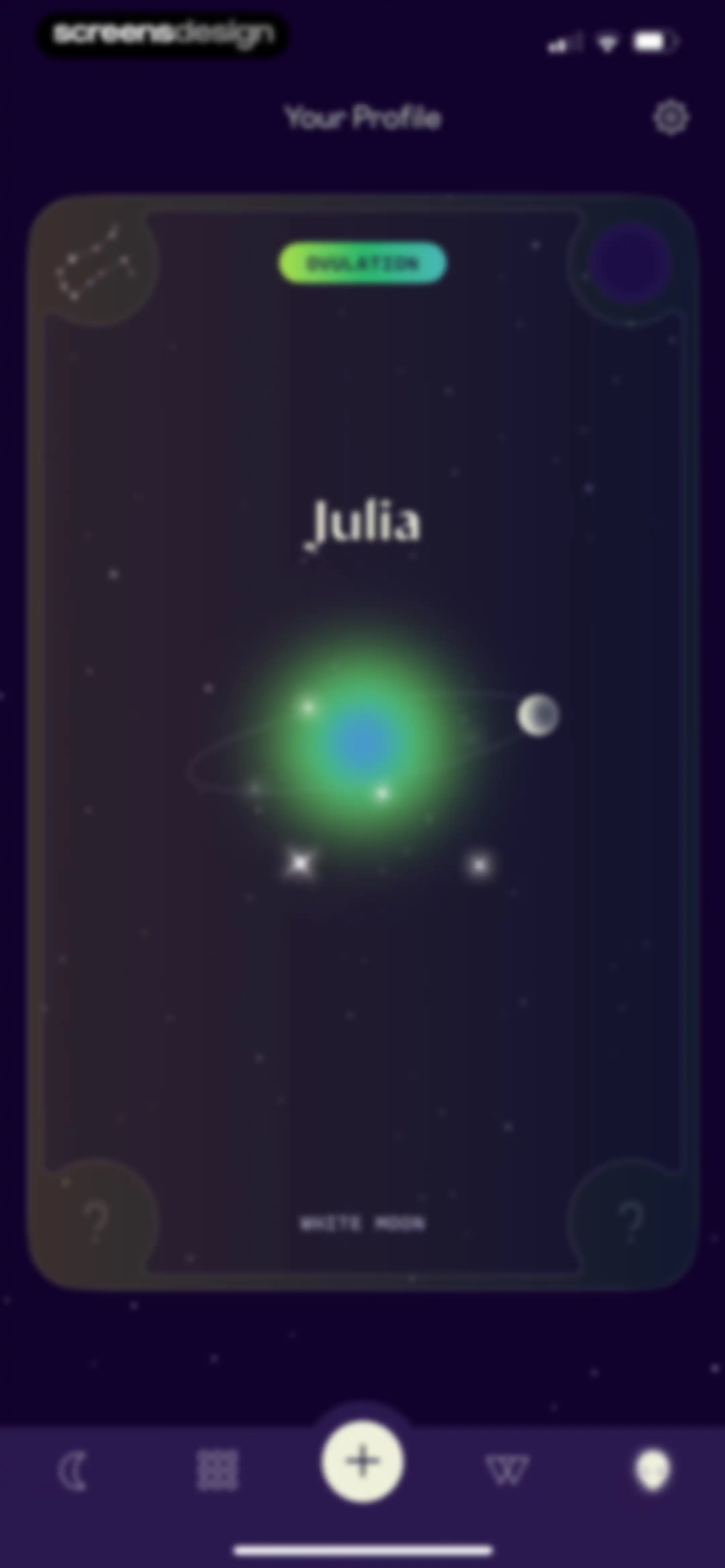 Stardust Period Tracker screen 124