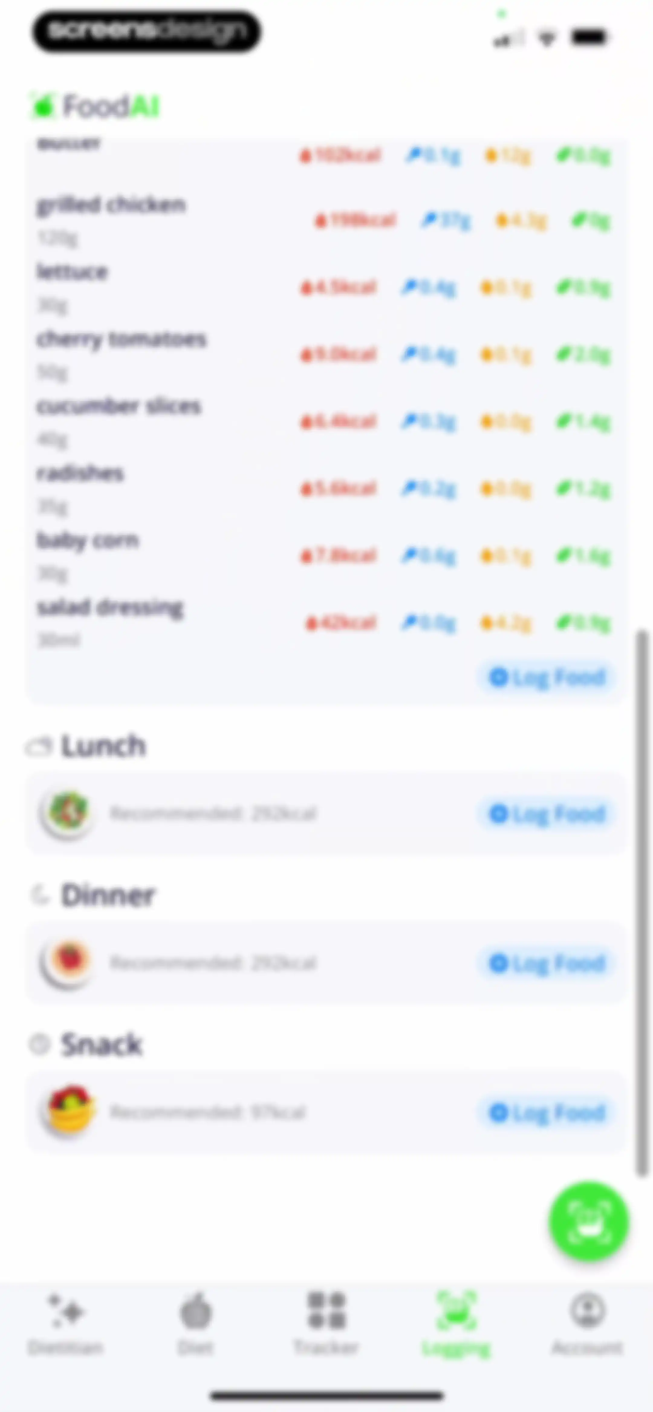 Calorie Tracker・Diet: Food AI screen 103