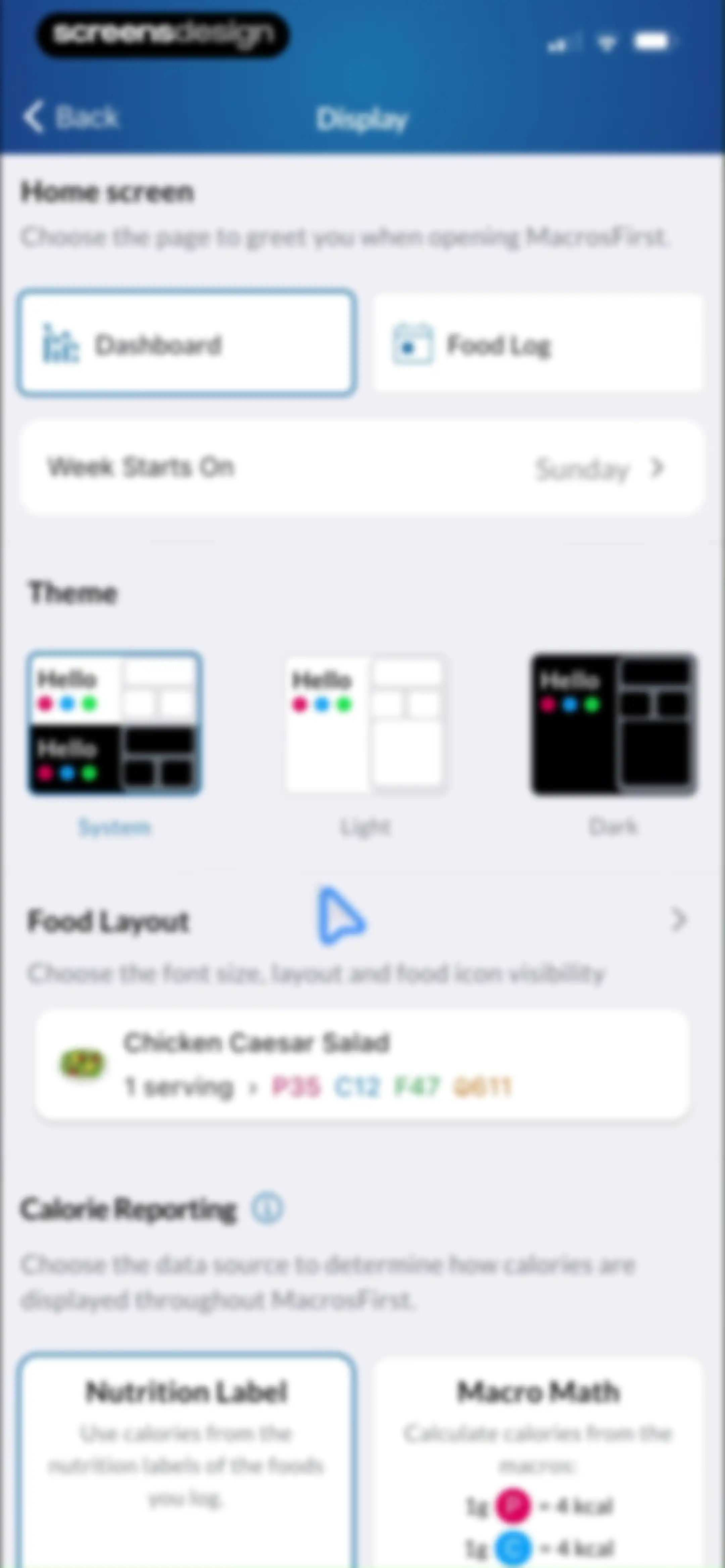 MacrosFirst - Macro Tracker screen 129