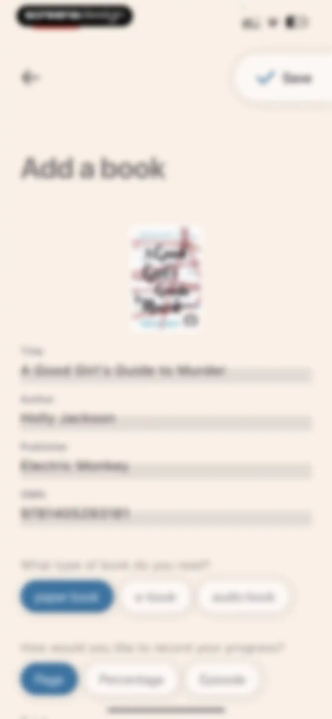 Bookmory - reading tracker screen 17