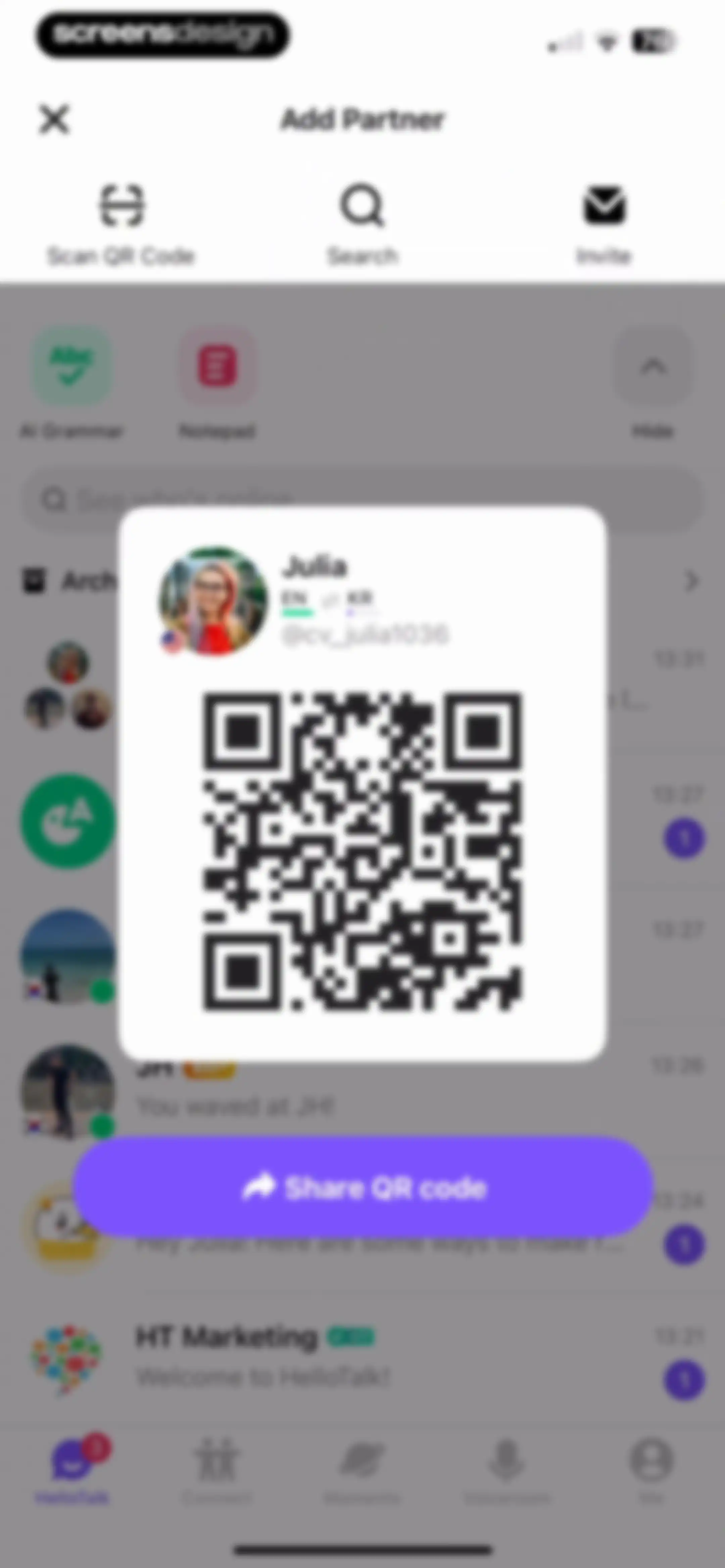 HelloTalk - Language Learning screen 119