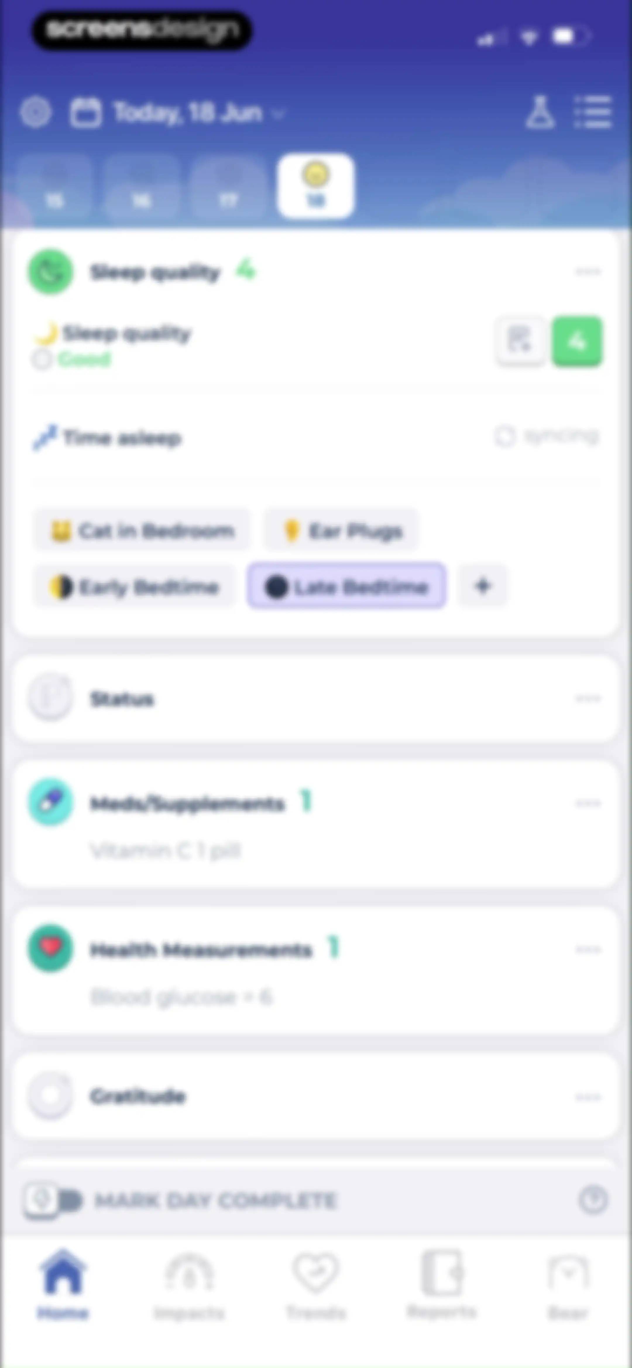 Bearable - Symptom Tracker screen 69