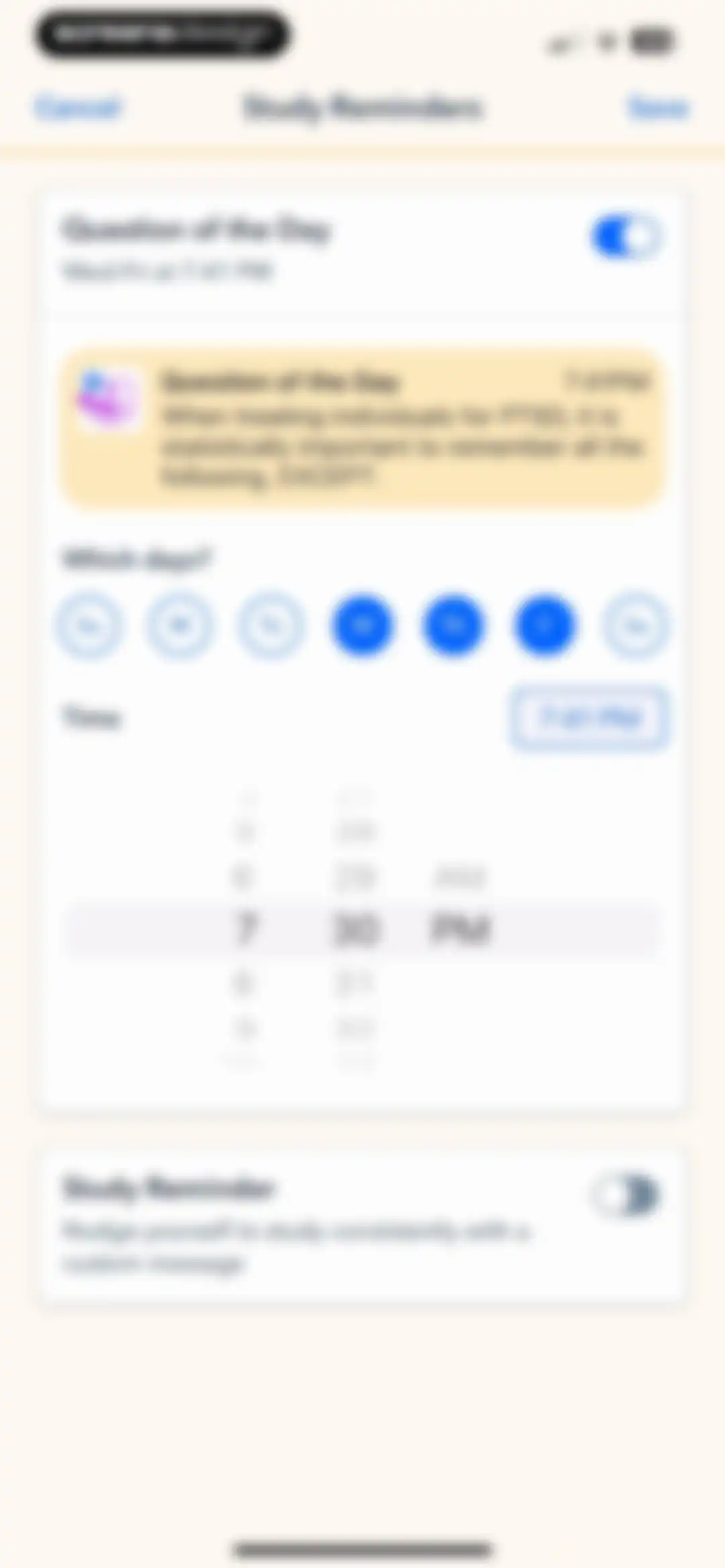 Pocket Prep Behavioral Health screen 65