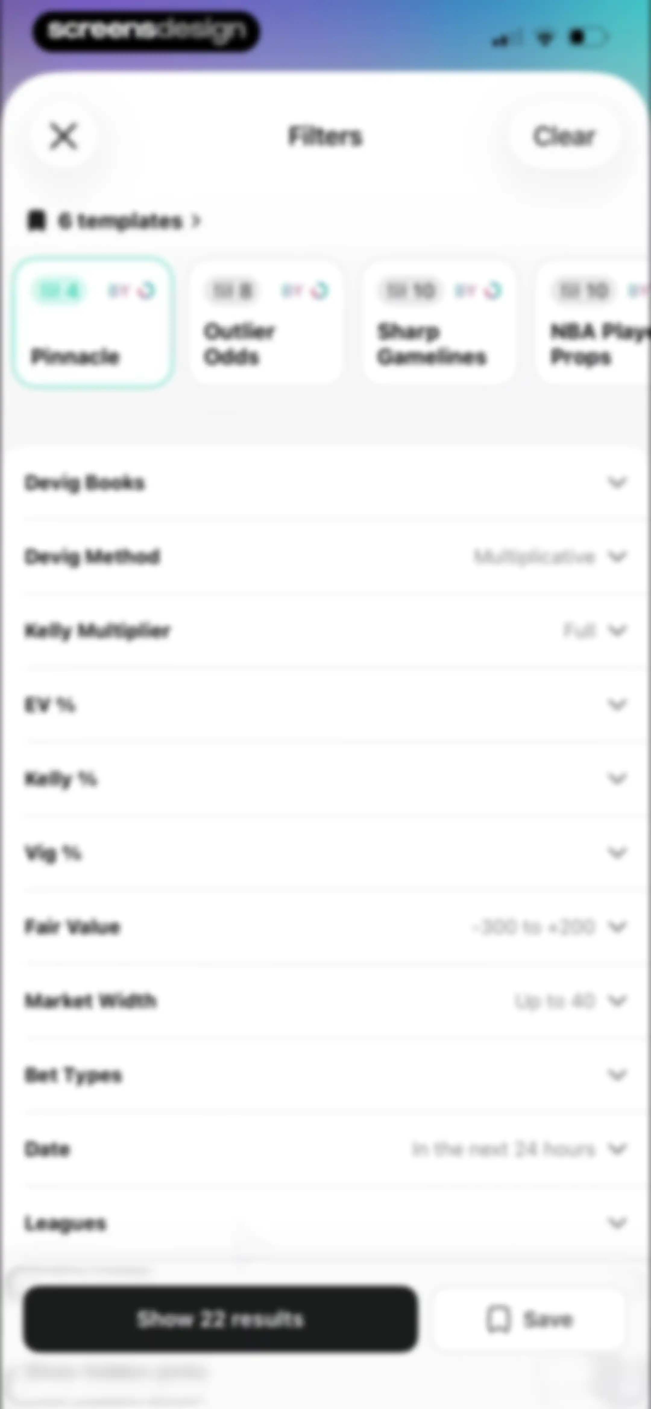 Outlier: Smart Sports Betting screen 88