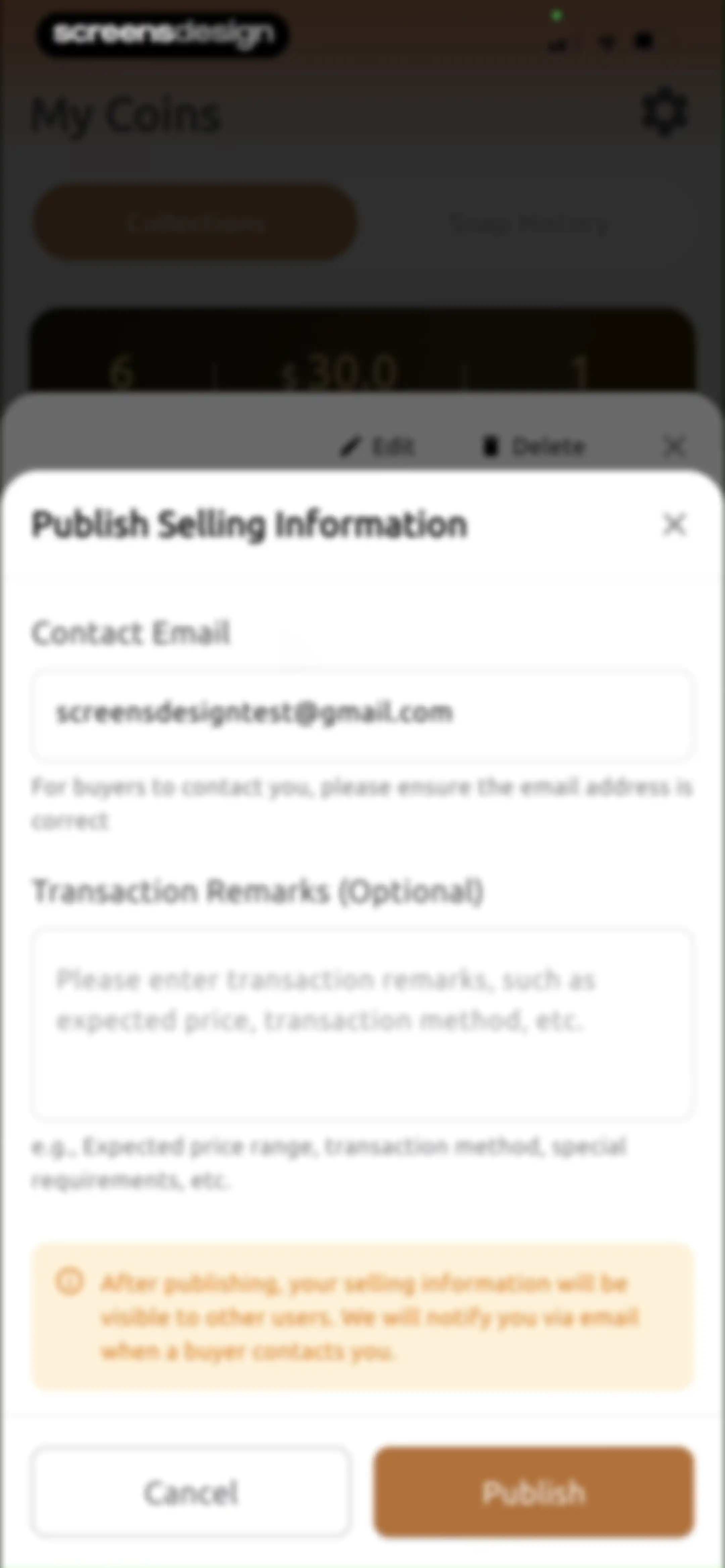 ChatCoin: Coin Identifier screen 46