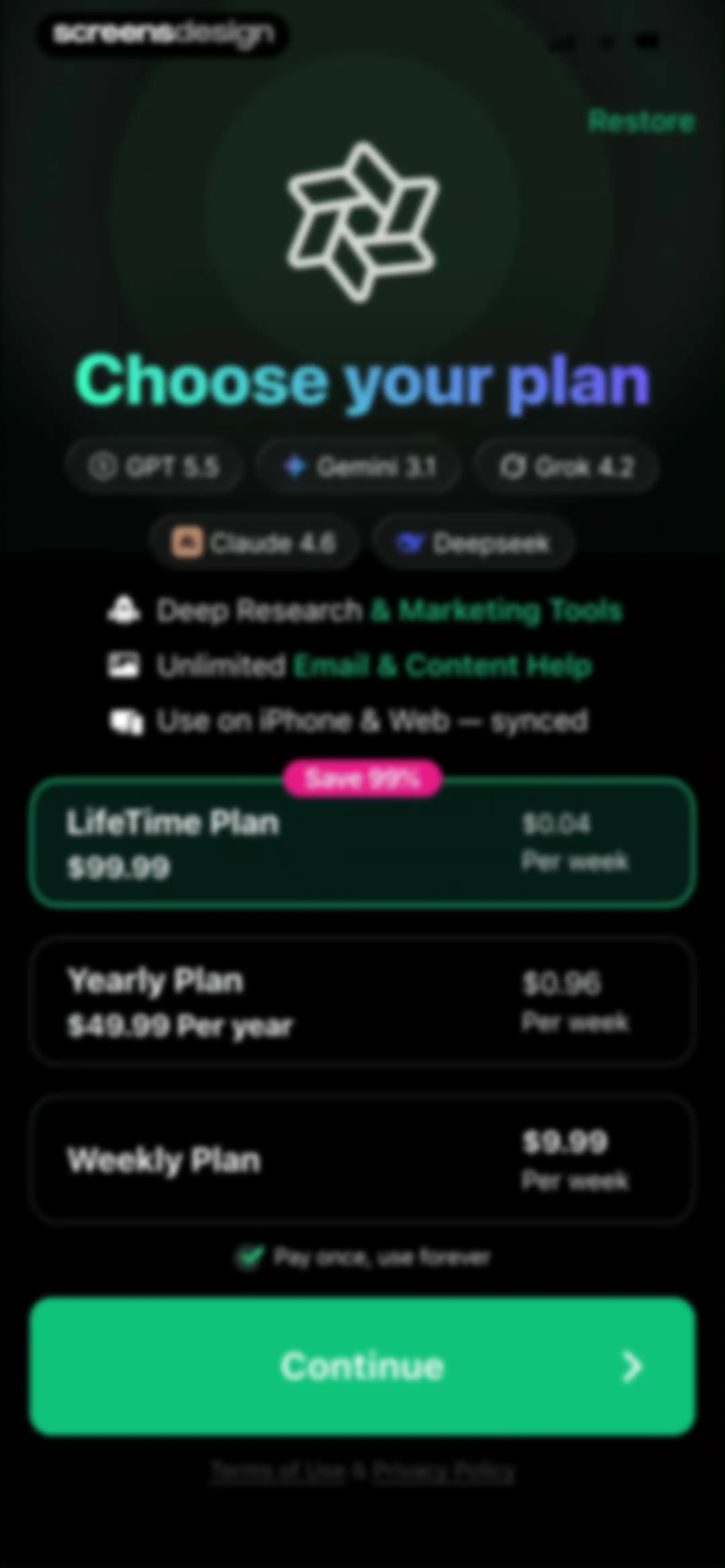 Chat AI 5: AI Agent & Video screen 15