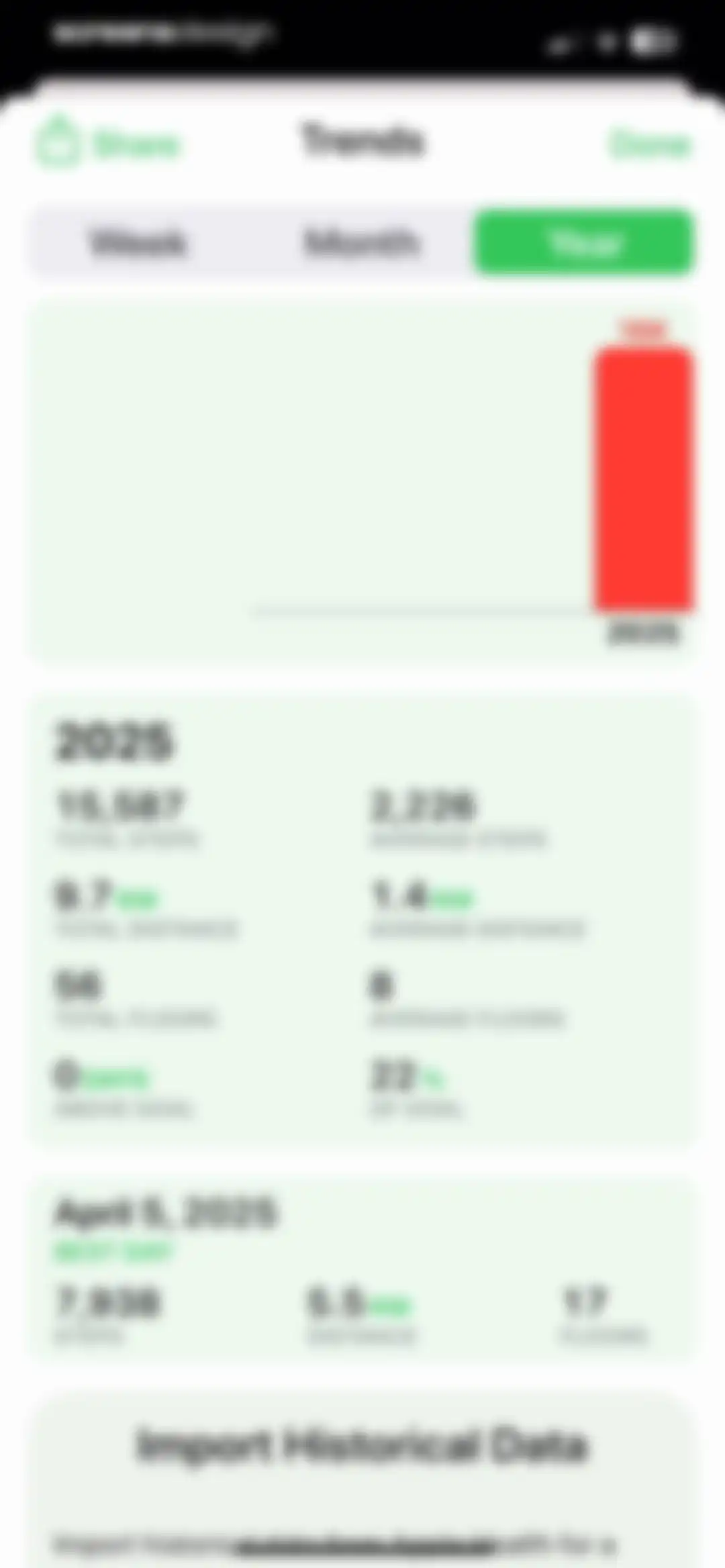 Pedometer++ screen 11