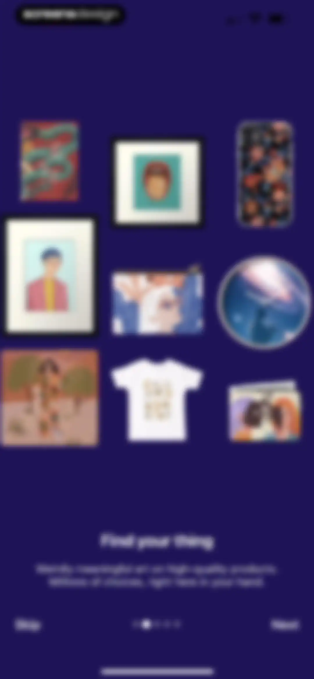Redbubble - Shop original art screen 4