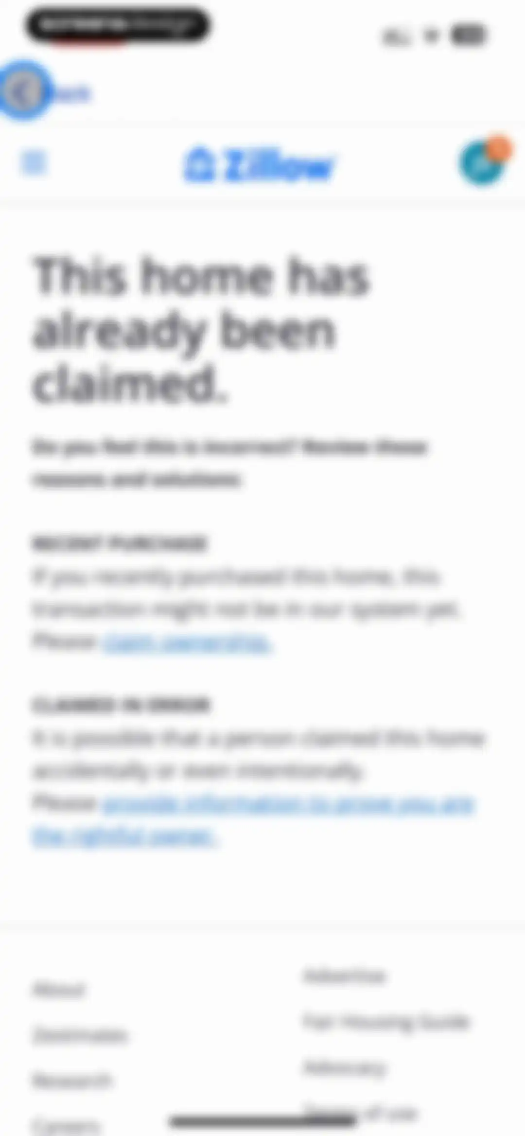 Zillow Real Estate & Rentals screen 145