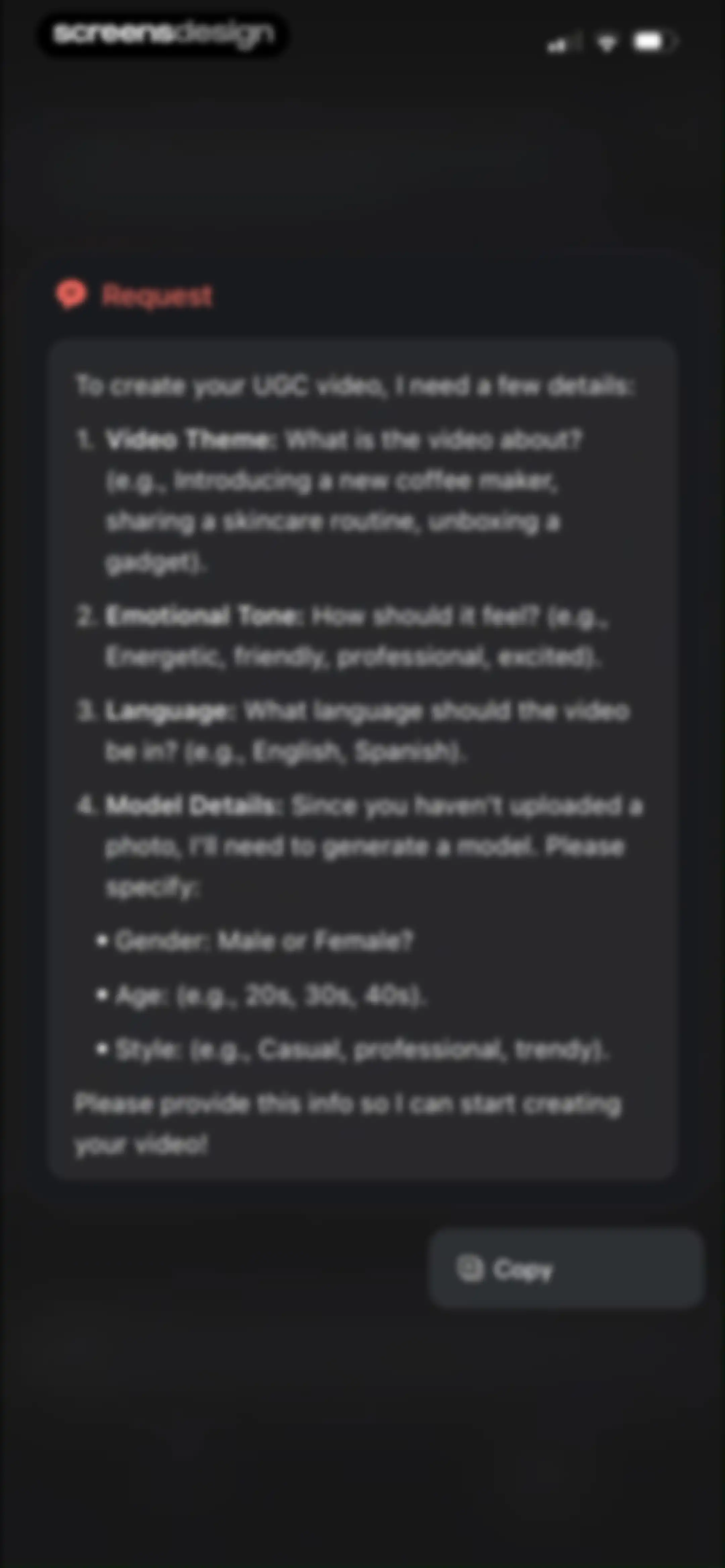 Vmake Labs: create viral video screen 137