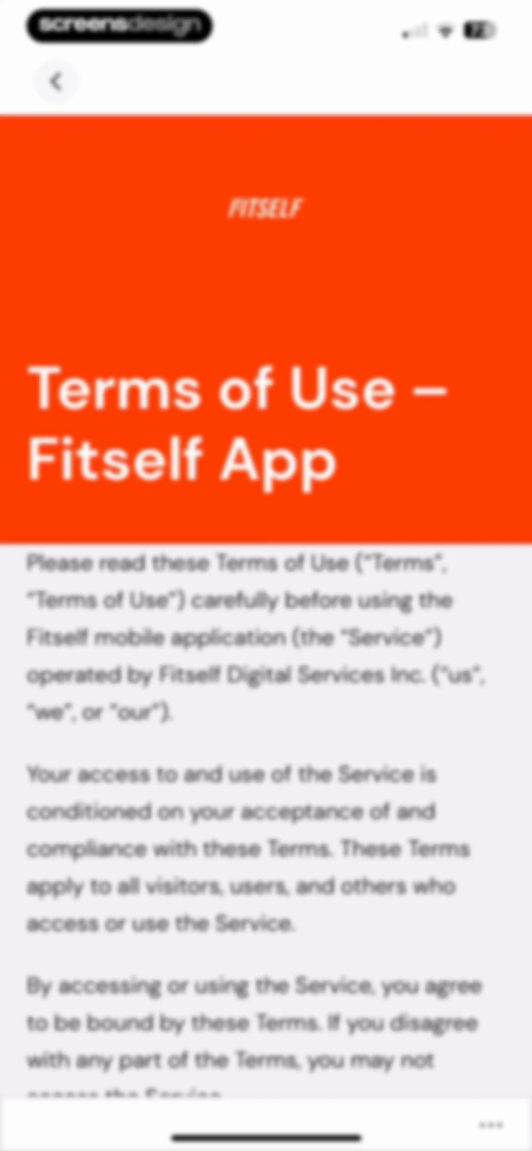 Fitself: Fitness and Fasting screen 111