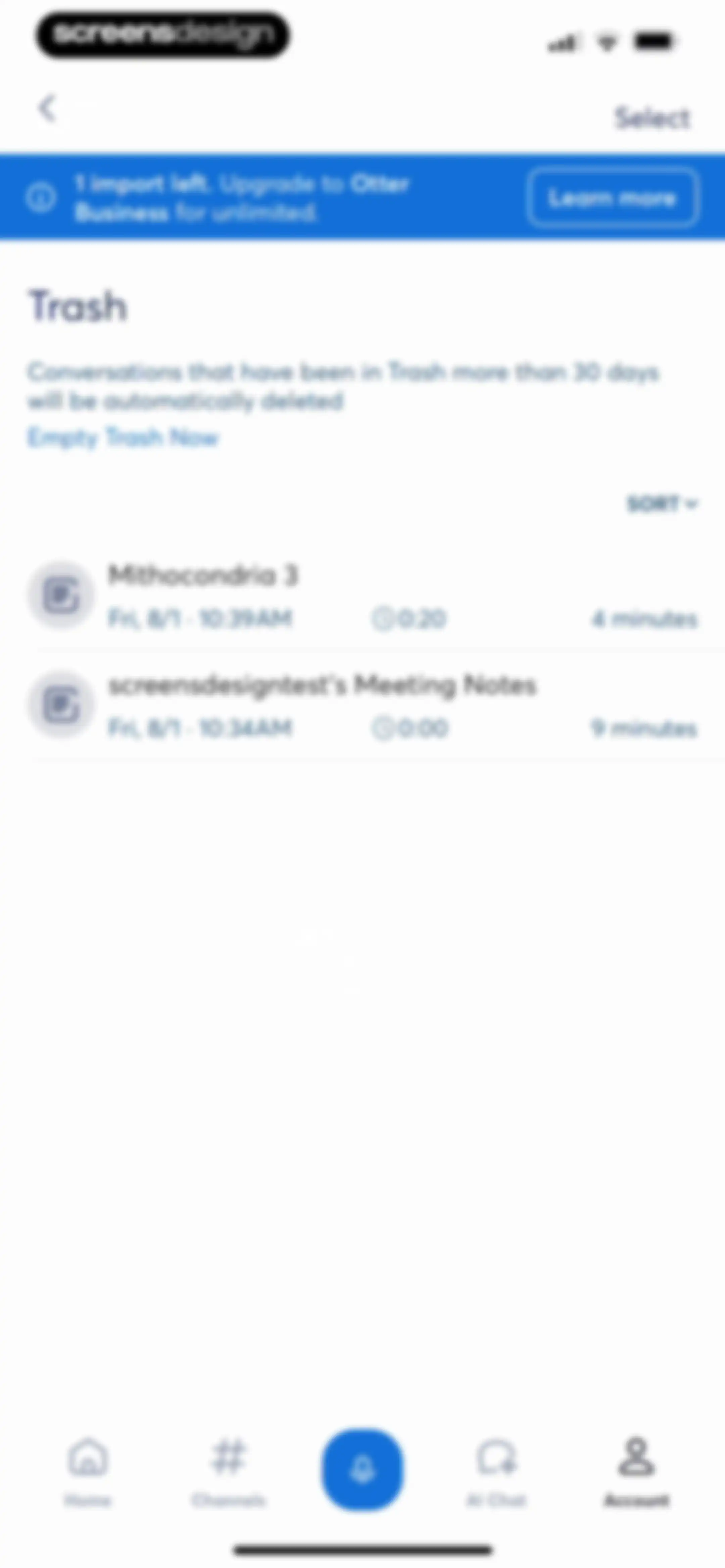 Otter Transcribe Voice Notes screen 152