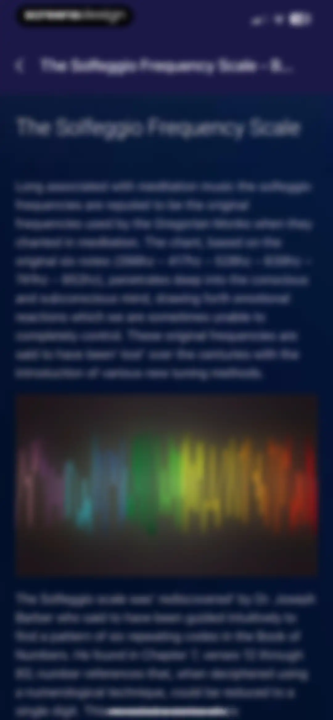 Frequency: Healing Sounds screen 31