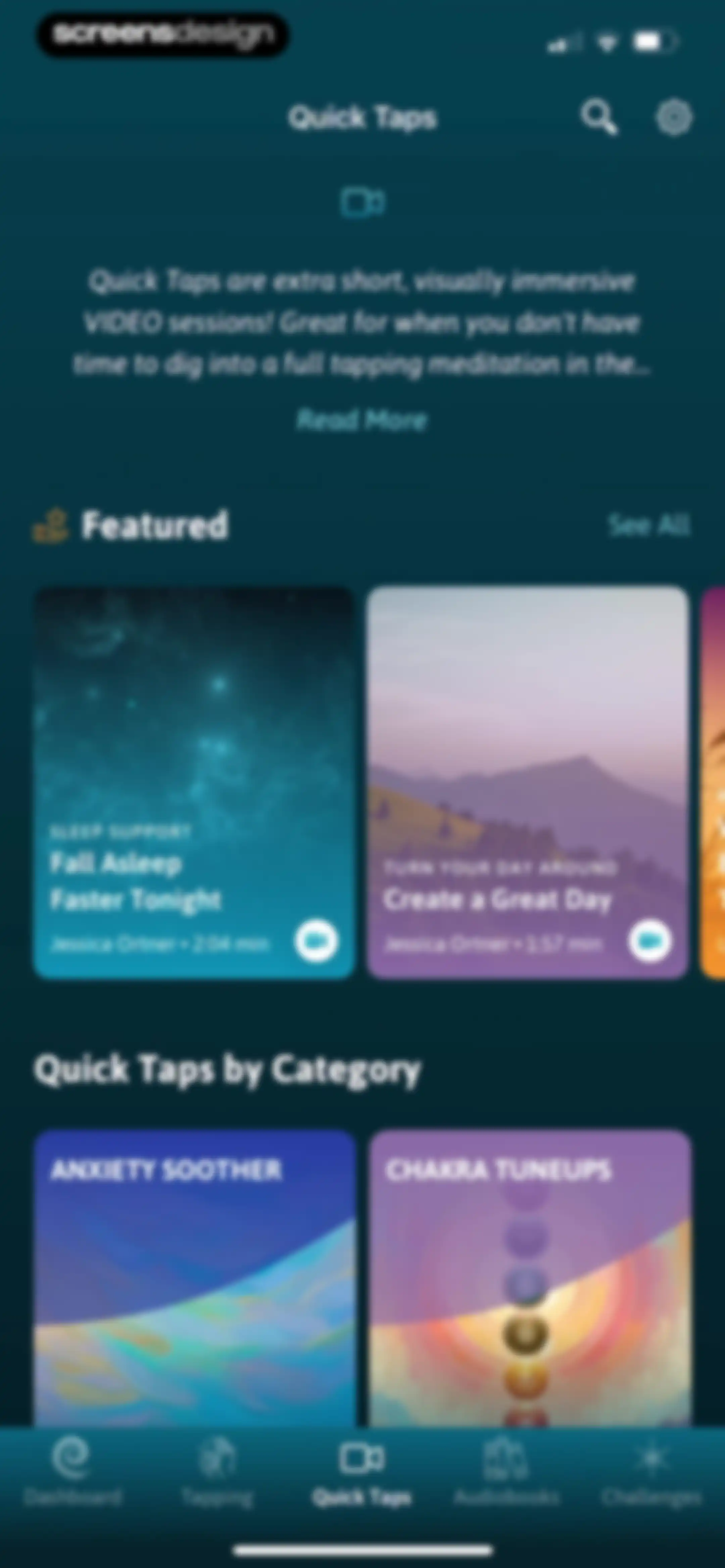 The Tapping Solution screen 65