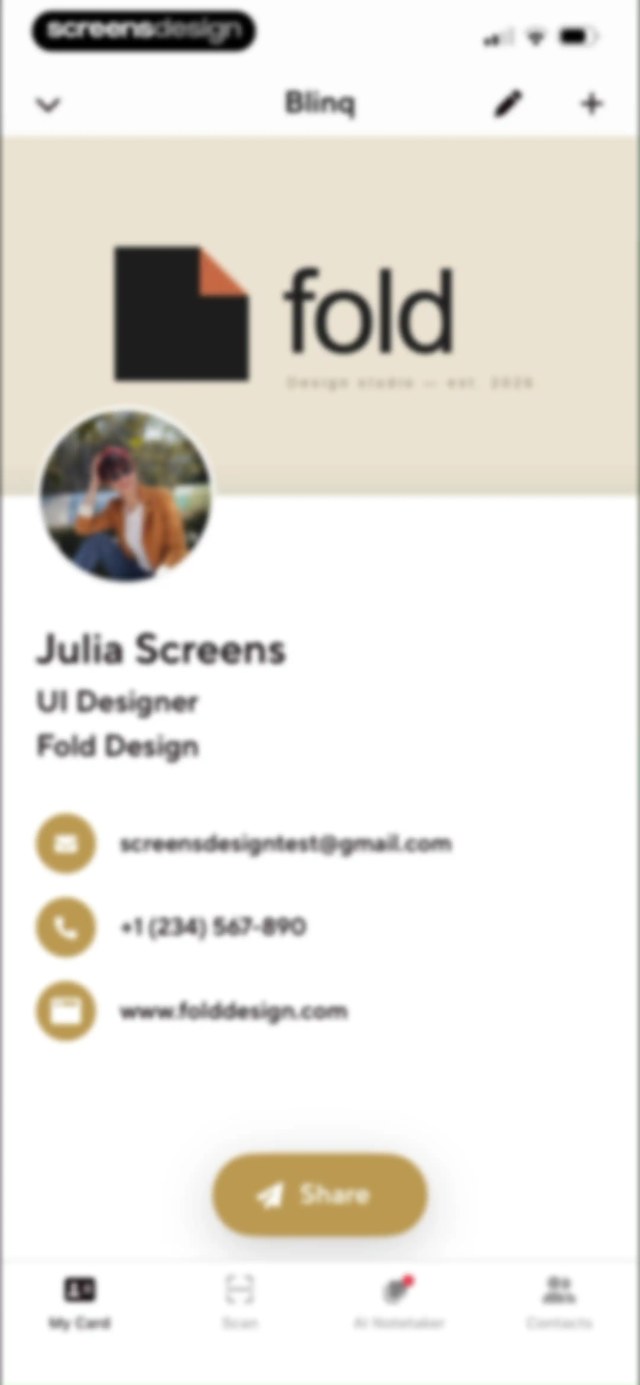 Blinq: Digital Business Card screen 43