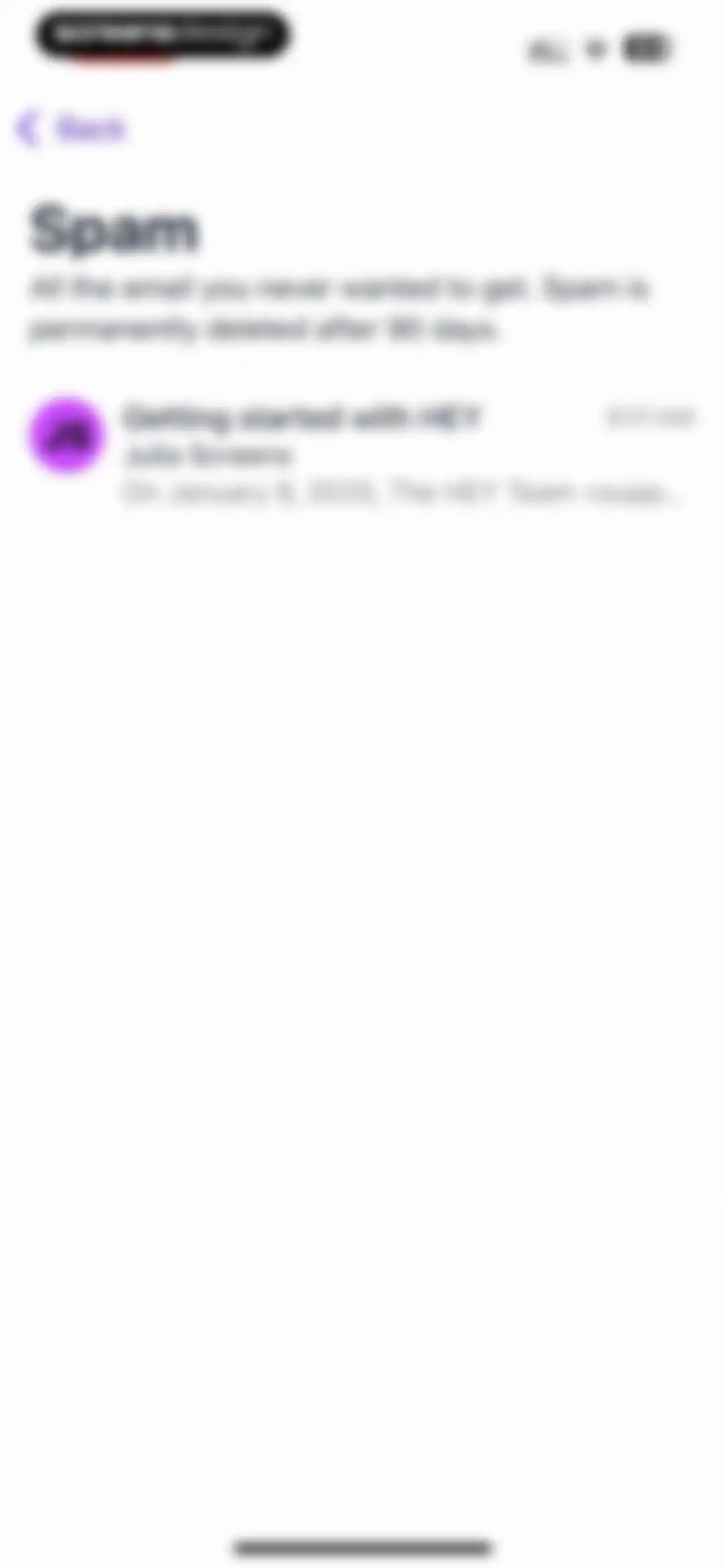 HEY Email screen 115