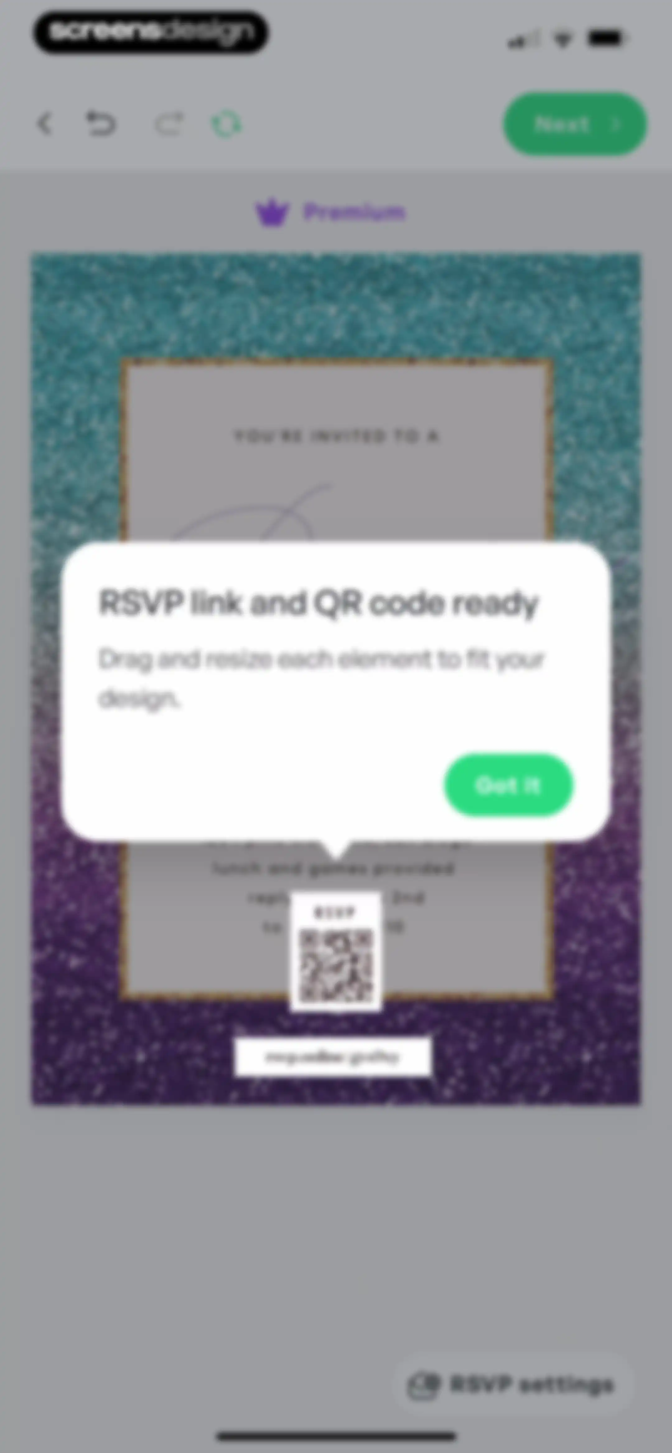Invitation Maker: Cards & RSVP screen 28