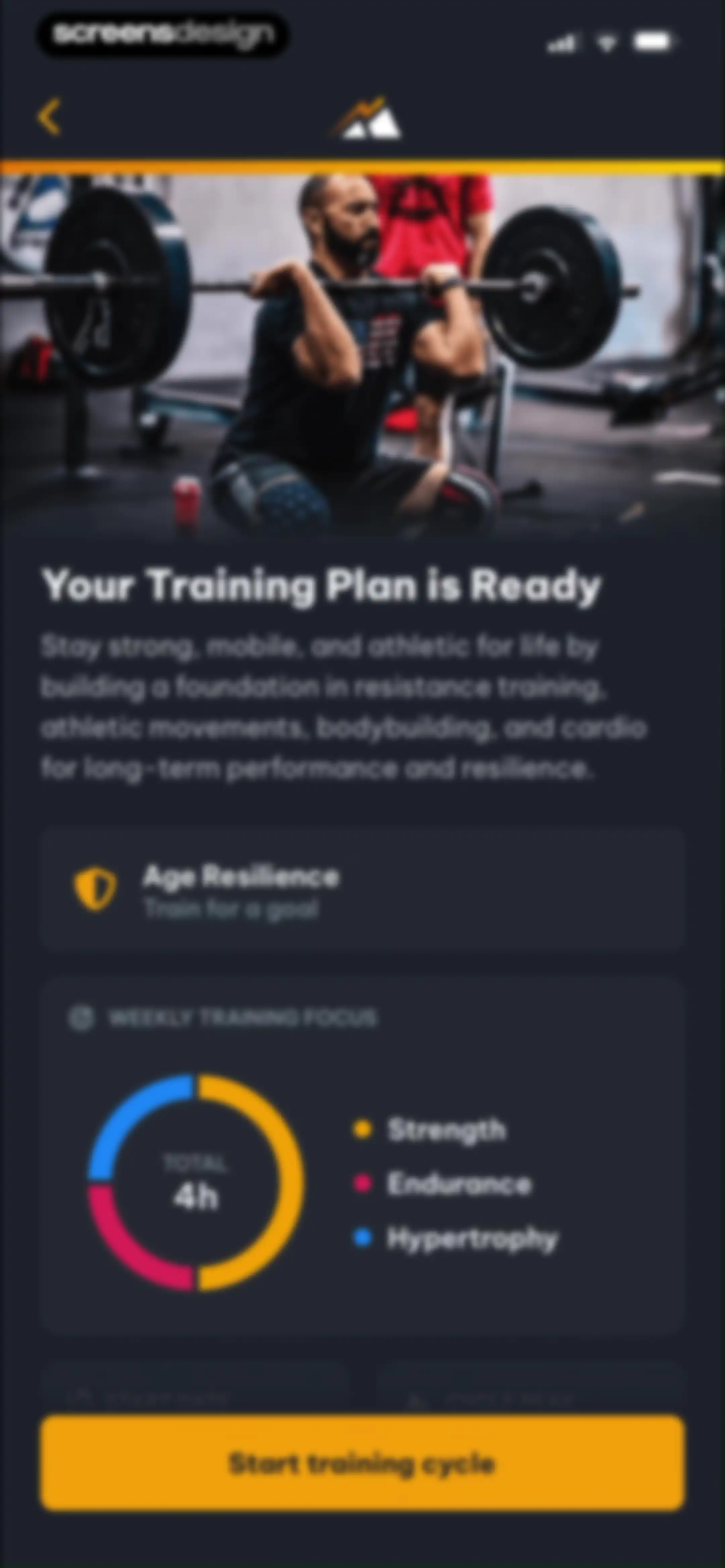 Peak Strength screen 19