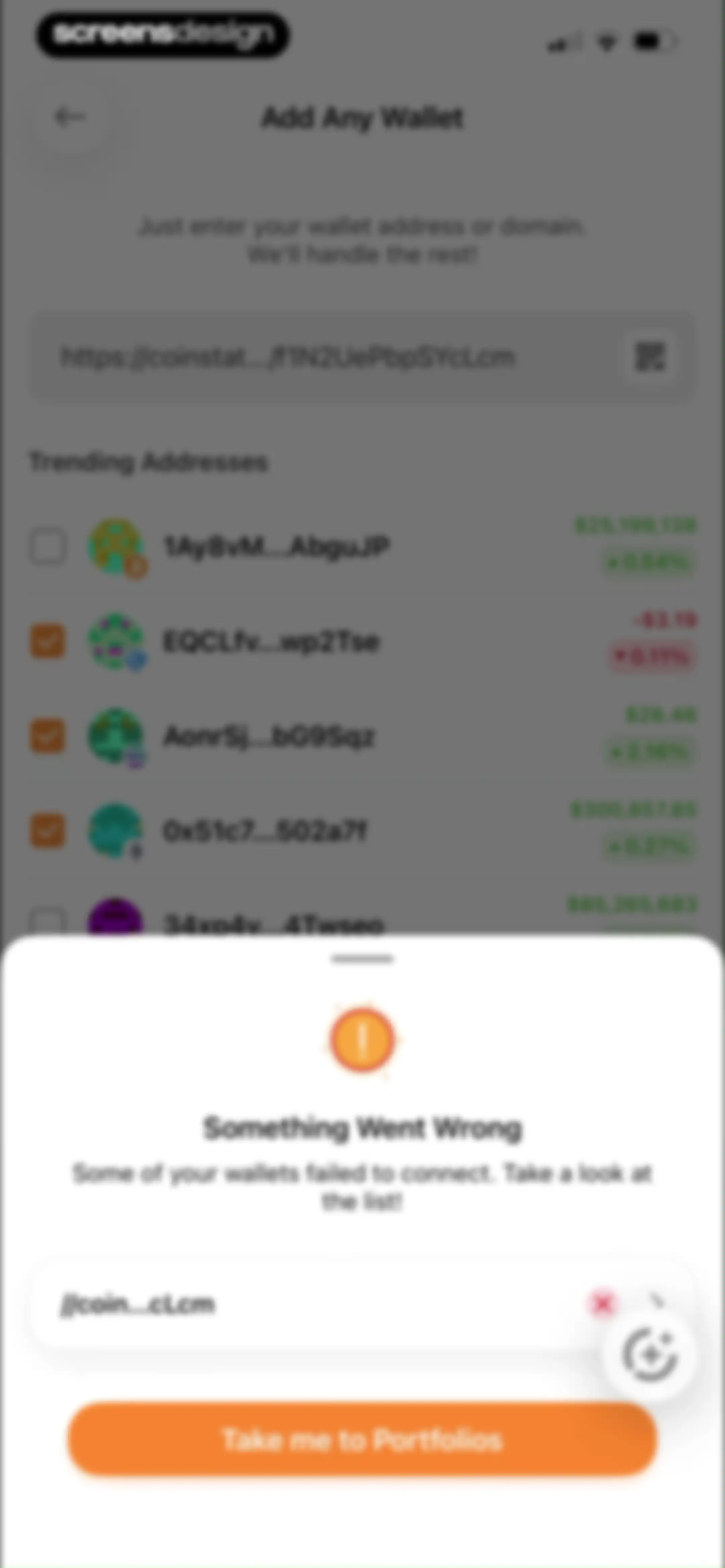 CoinStats: Crypto Portfolio screen 124