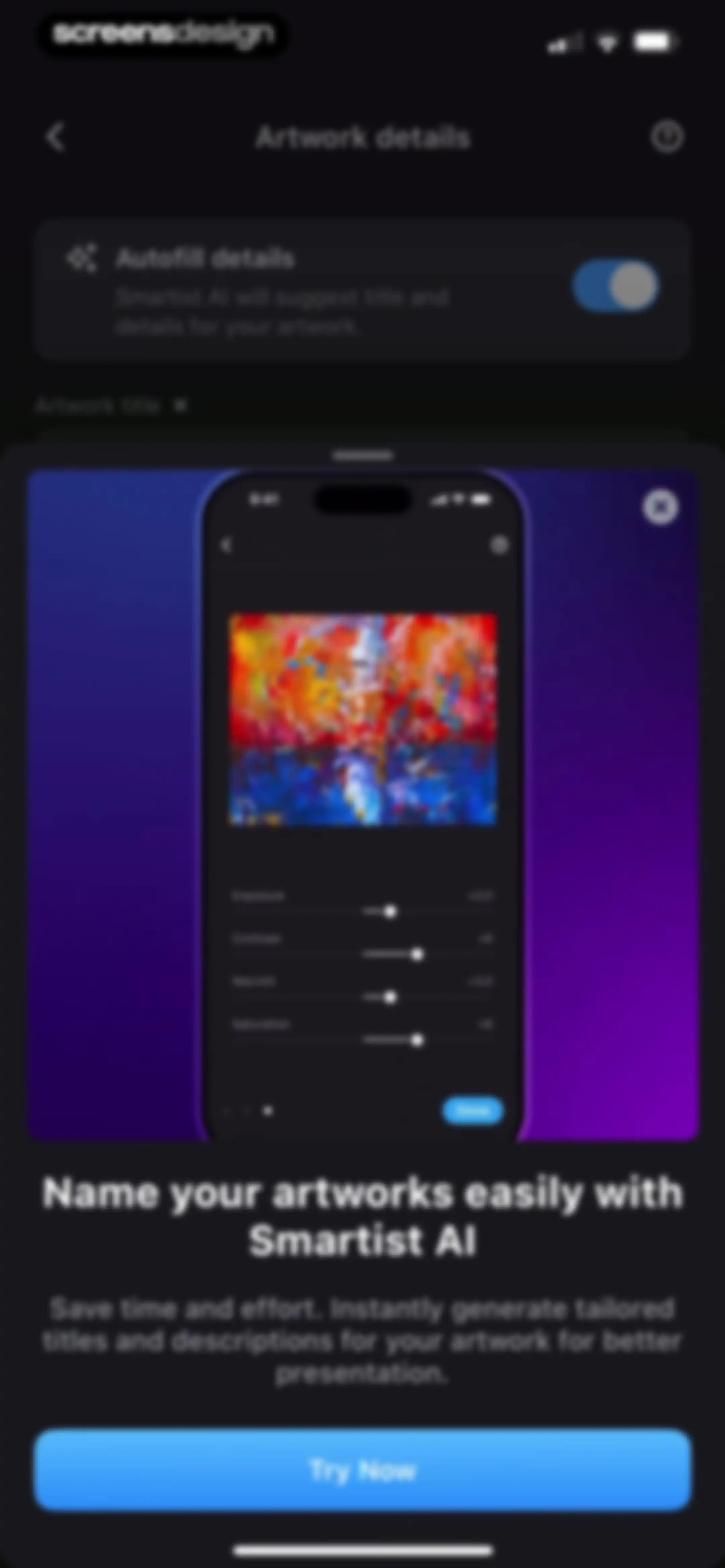Smartist: Art Preview on Wall screen 20