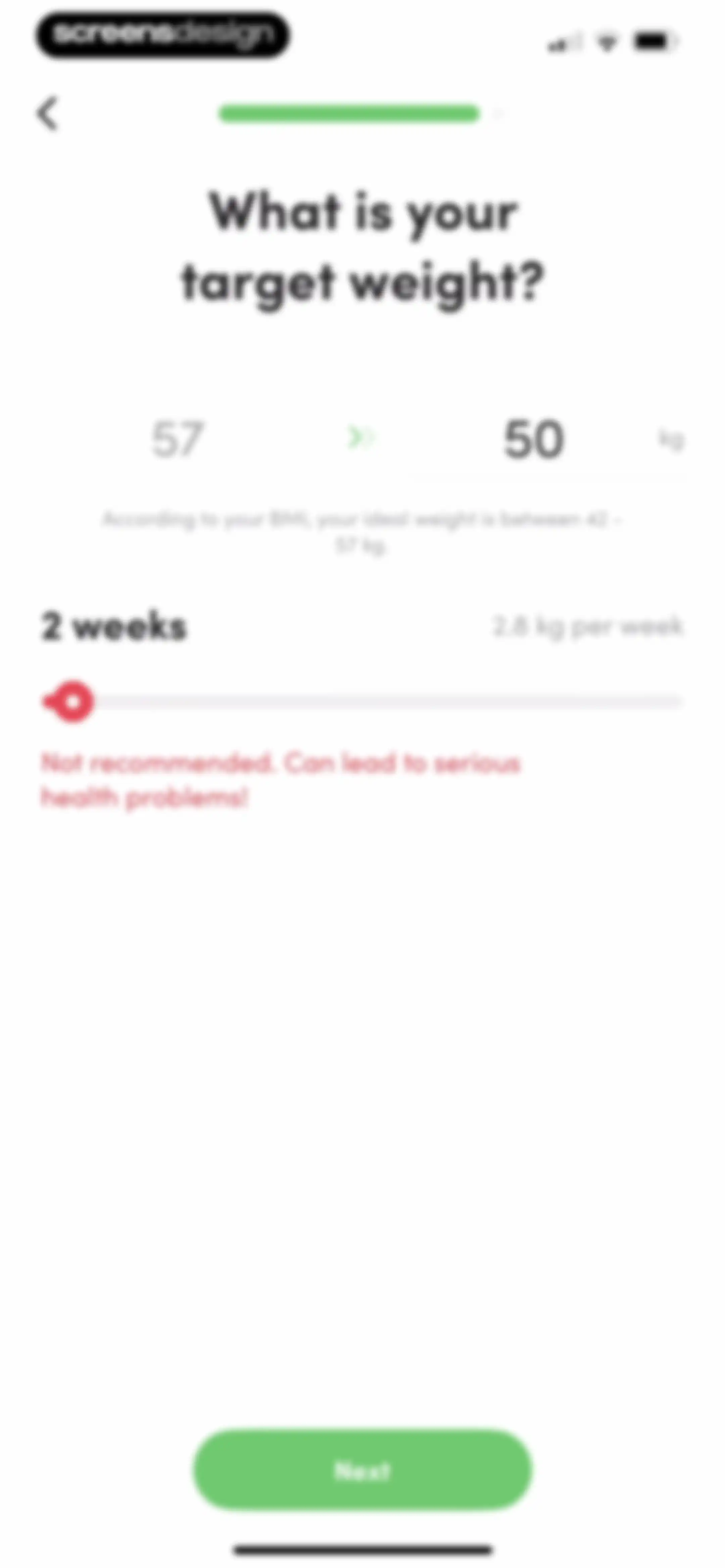 Calories and nutrition tracker screen 18