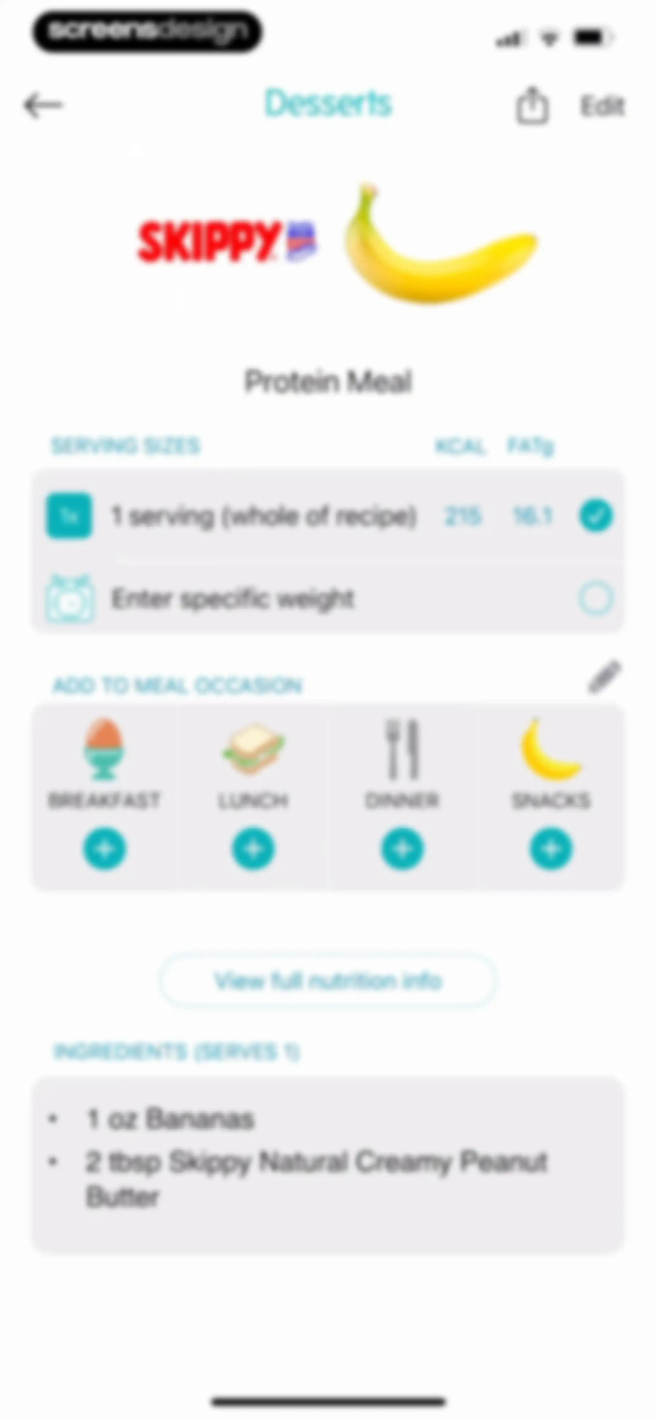 Calorie Counter + screen 52