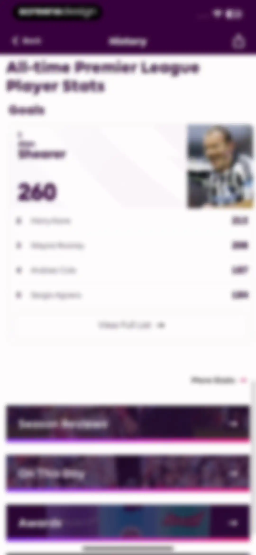 Premier League - Scores, News screen 115