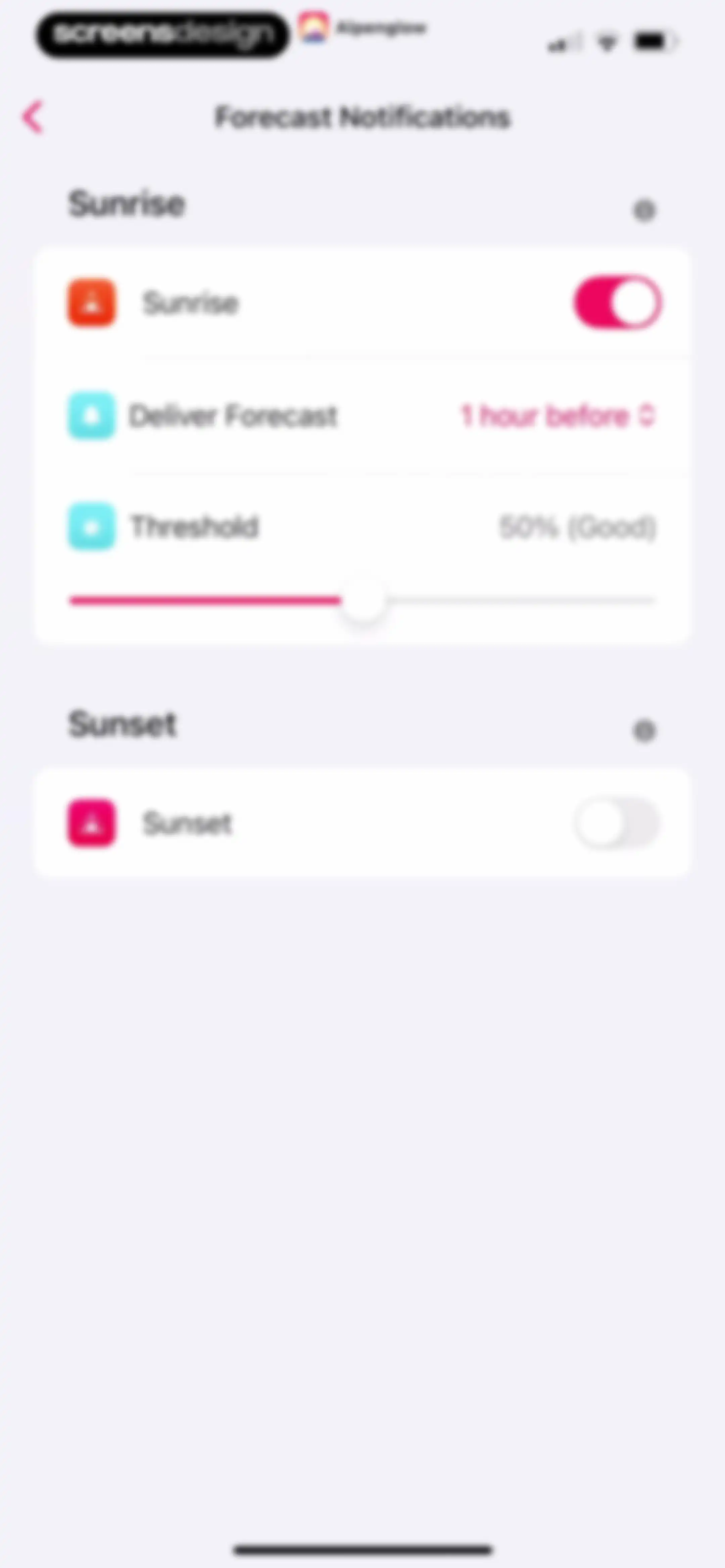 Sunset Predictions: Alpenglow screen 48