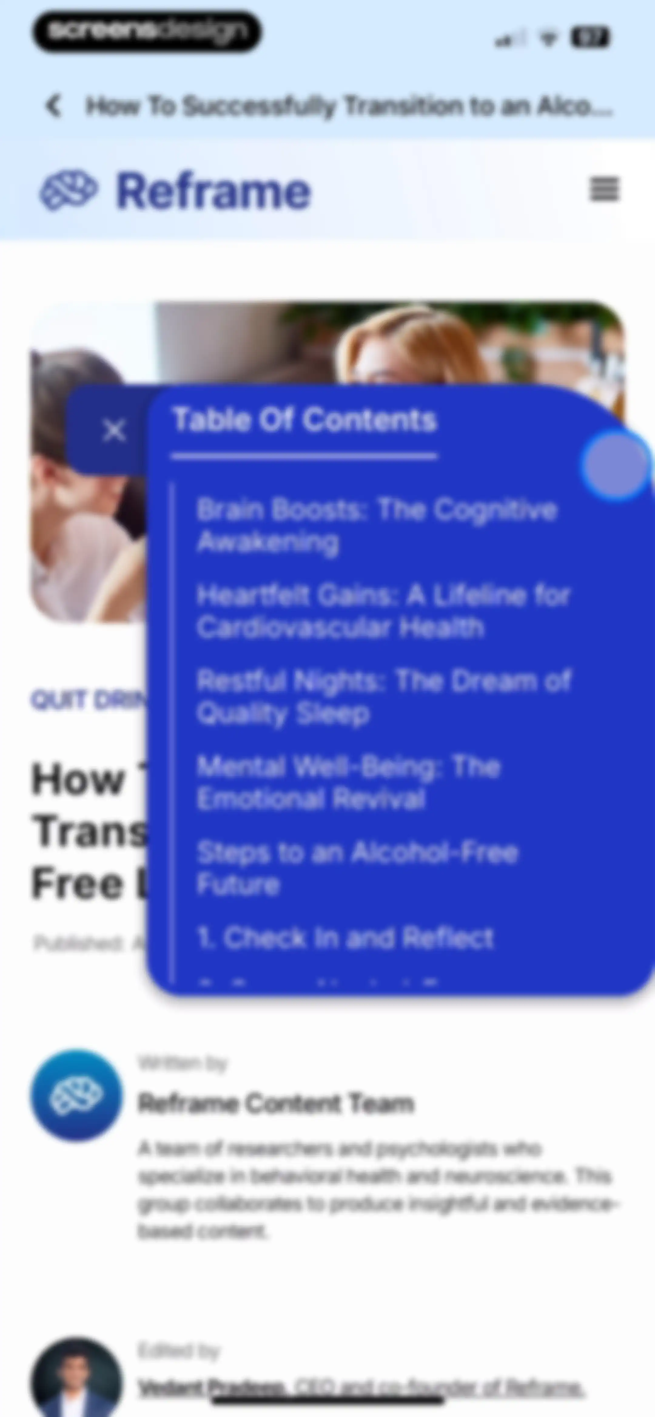 Reframe: Drink Less & Thrive screen 204