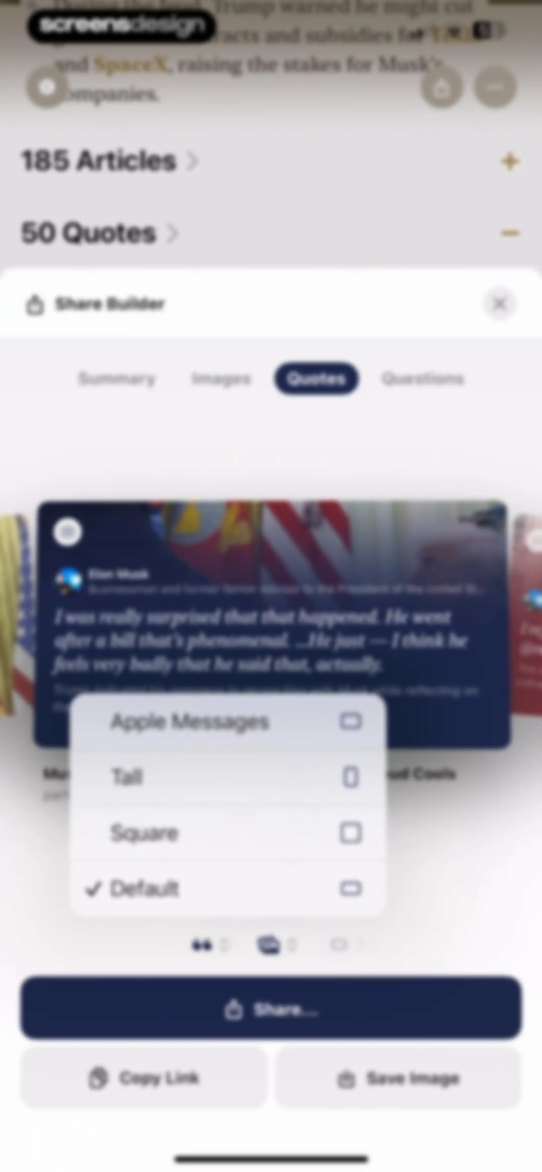 Particle: Personalized News screen 39
