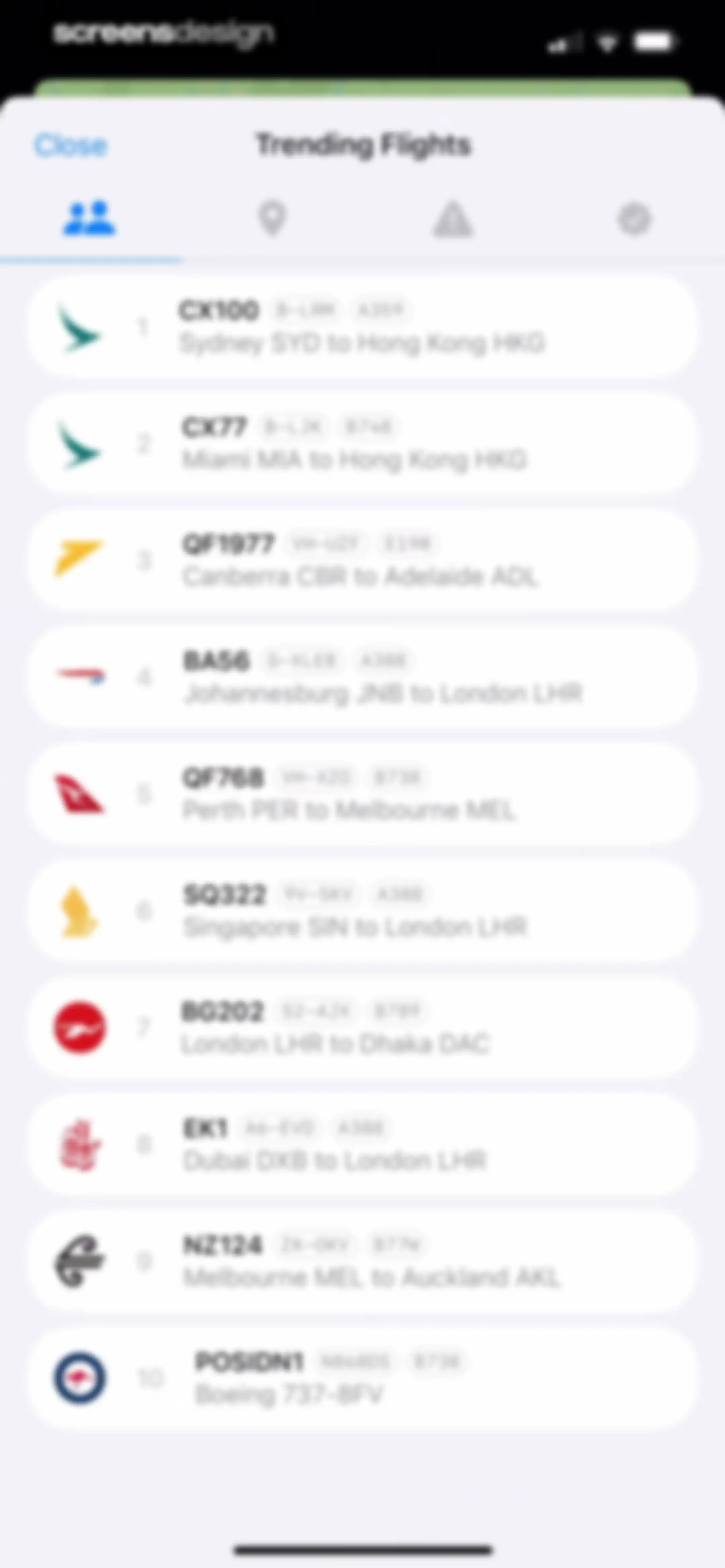Plane Finder ⁃ Flight Tracker screen 108