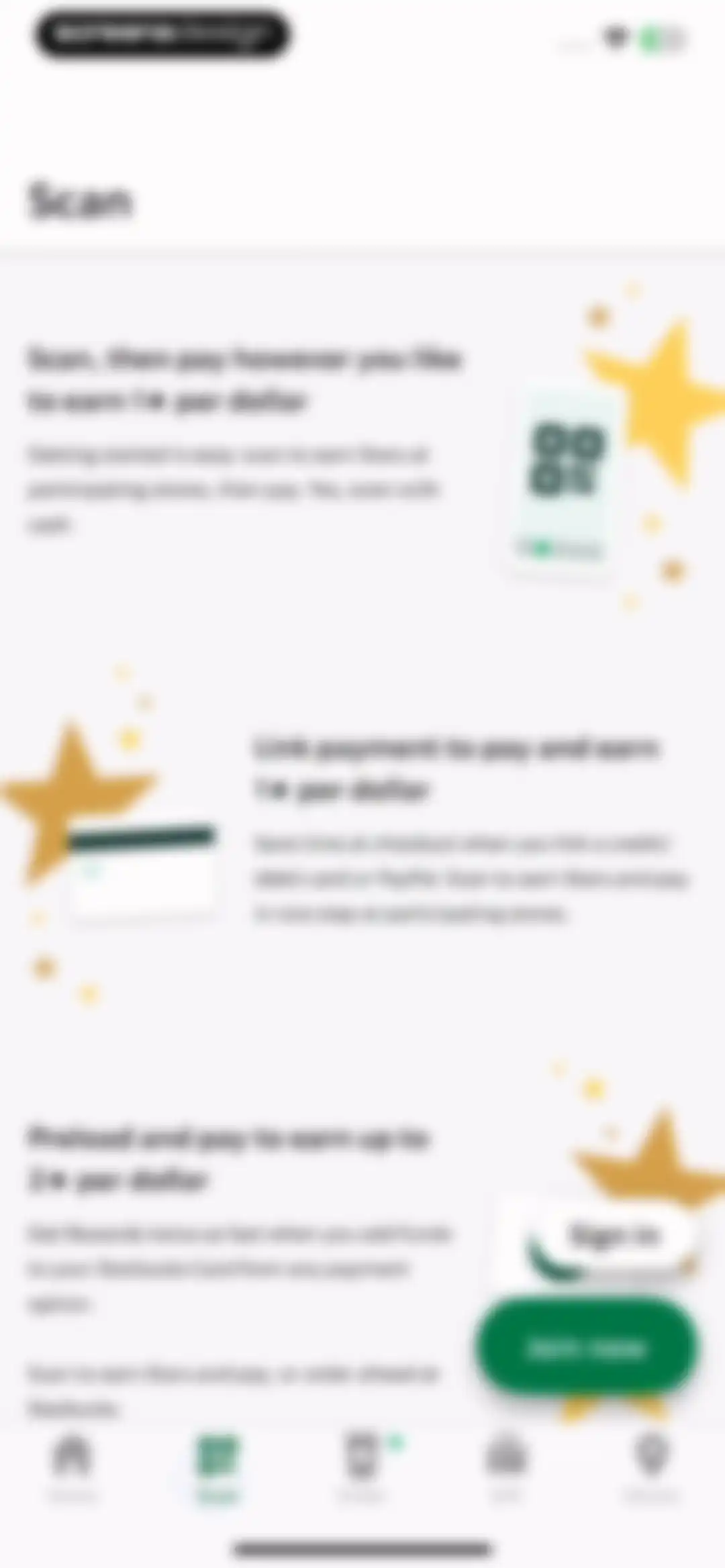 Starbucks screen 50
