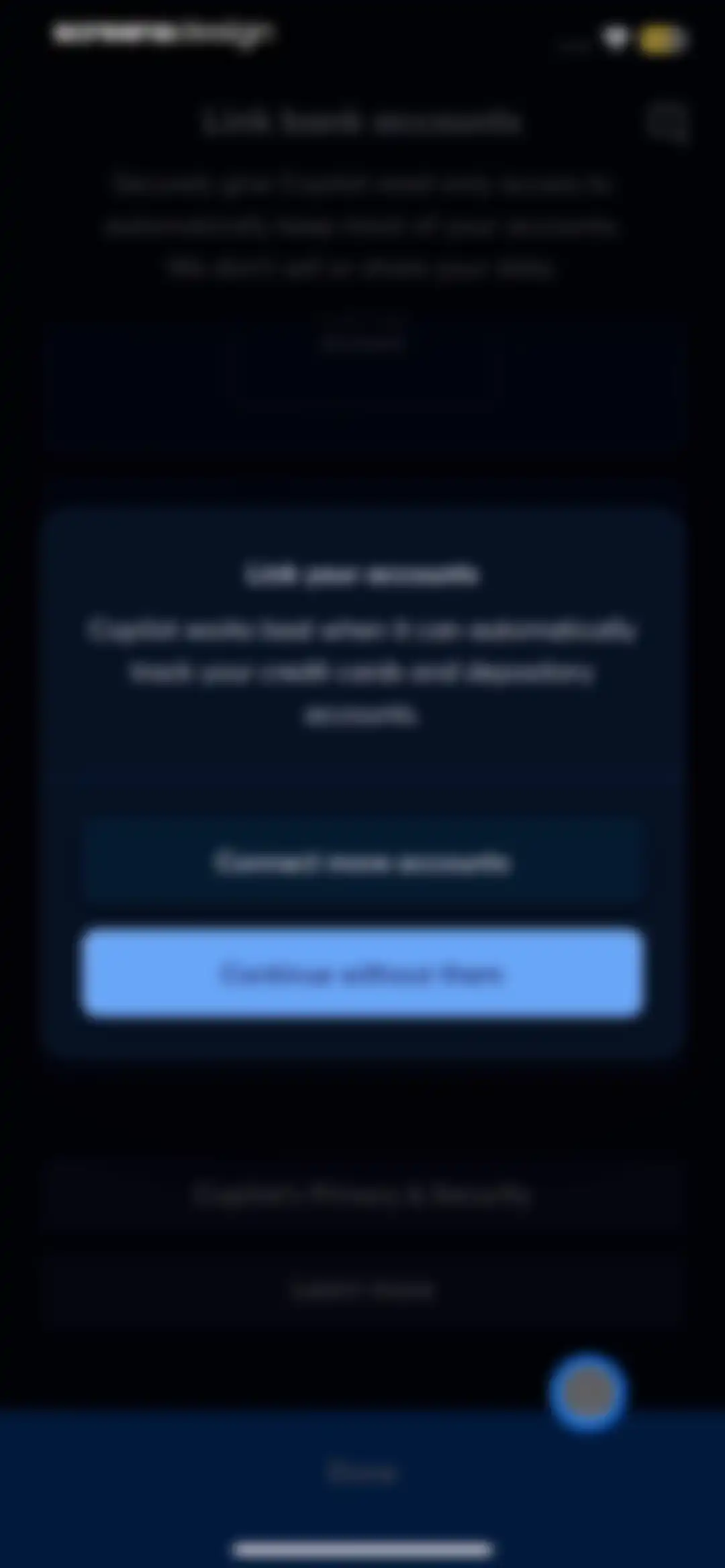Copilot: Track & Budget Money screen 24