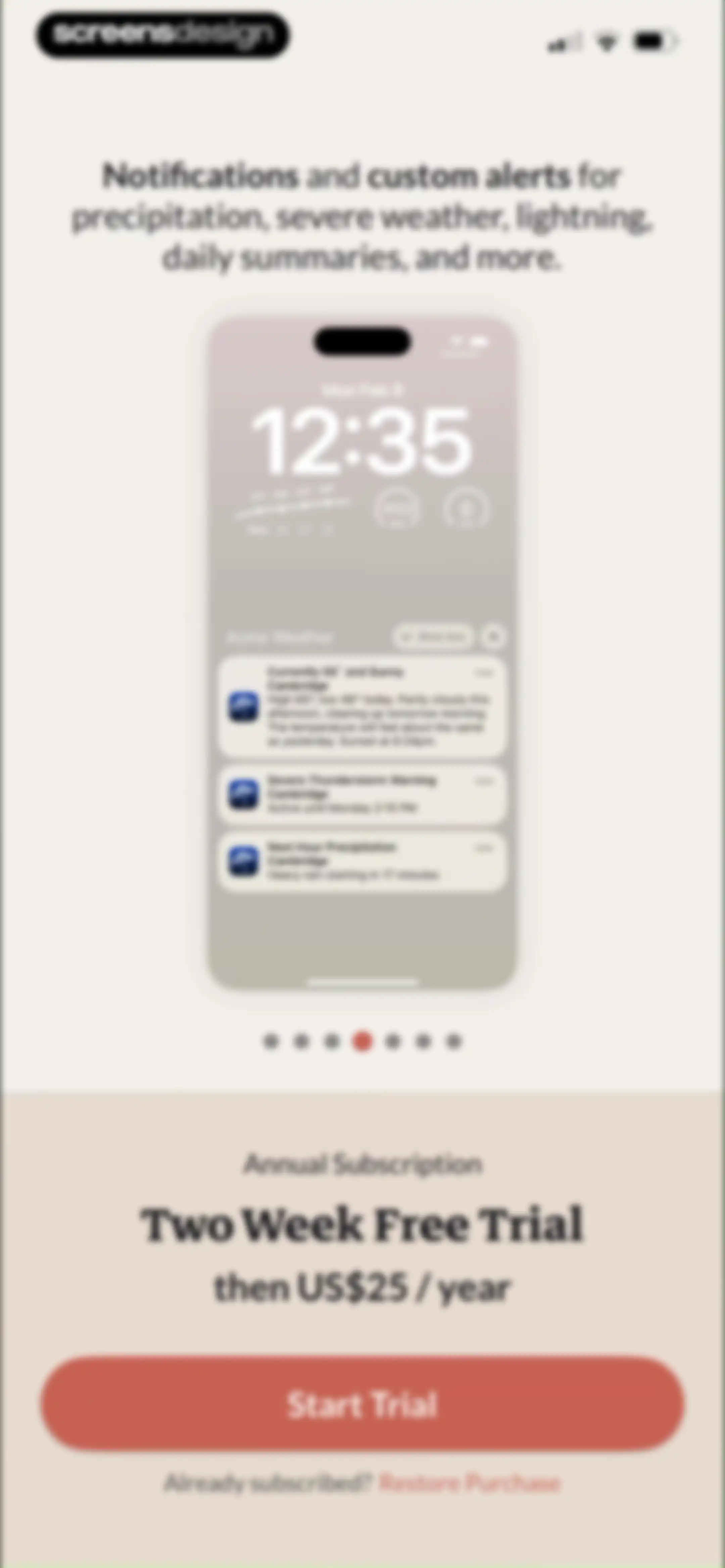 Acme Weather screen 4