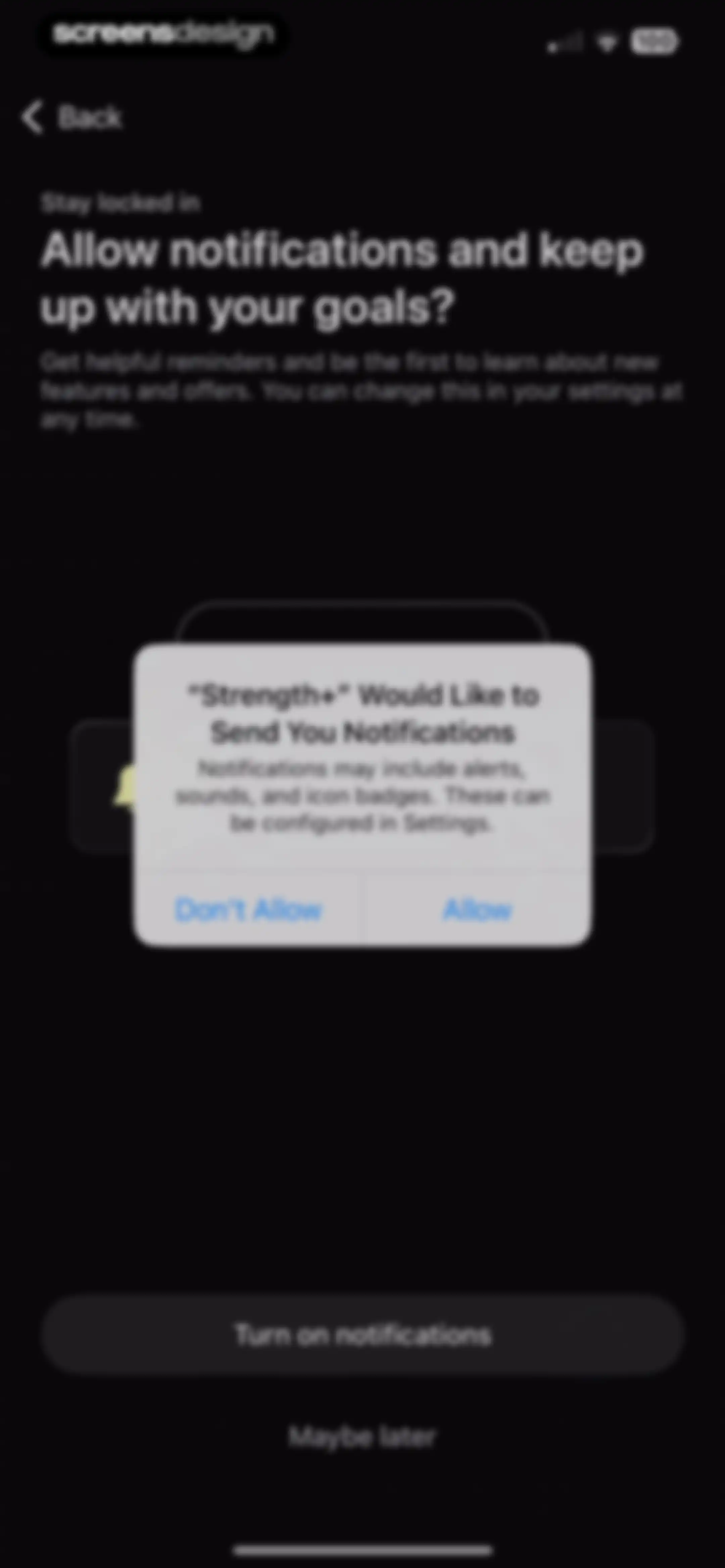 Peloton Strength+ screen 18