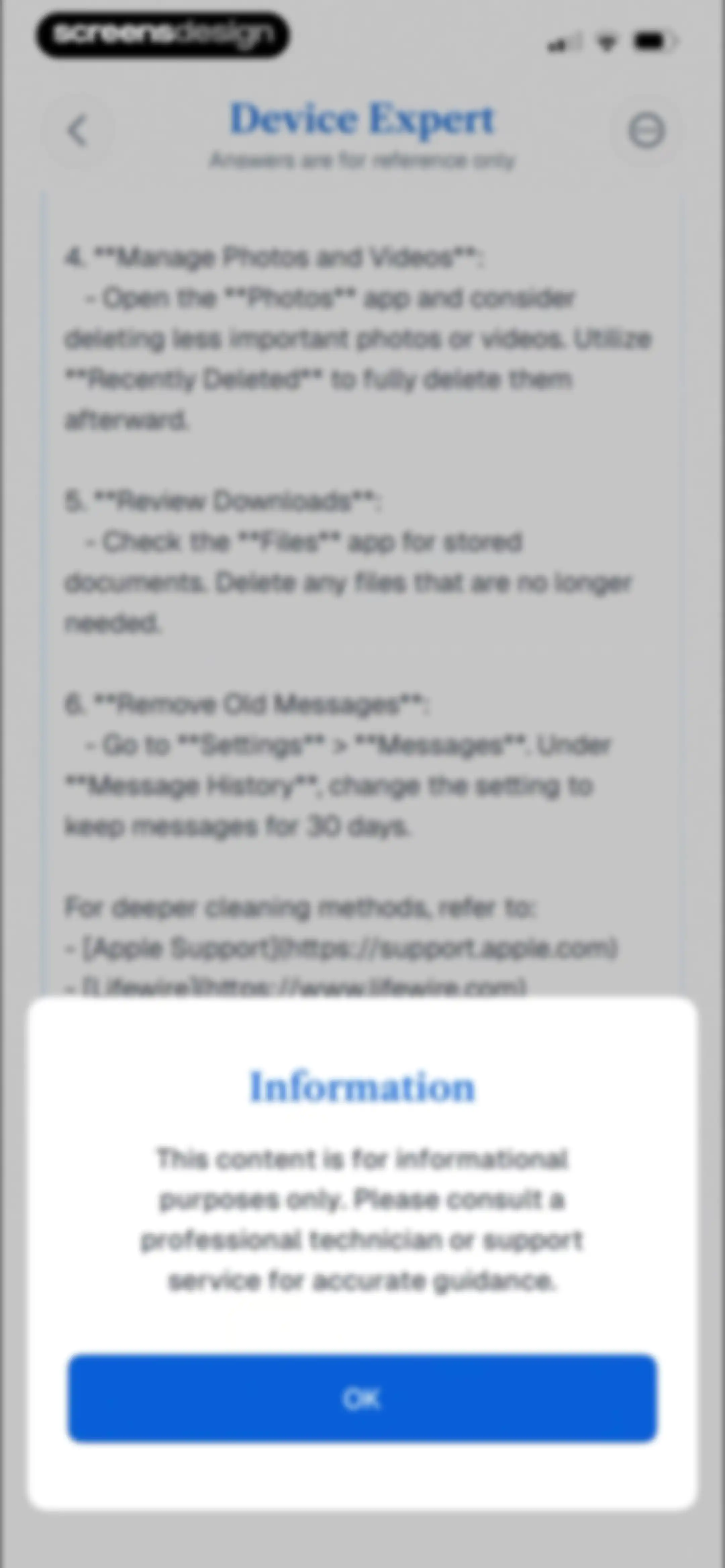 True Cleaner - Cleanup Storage screen 96