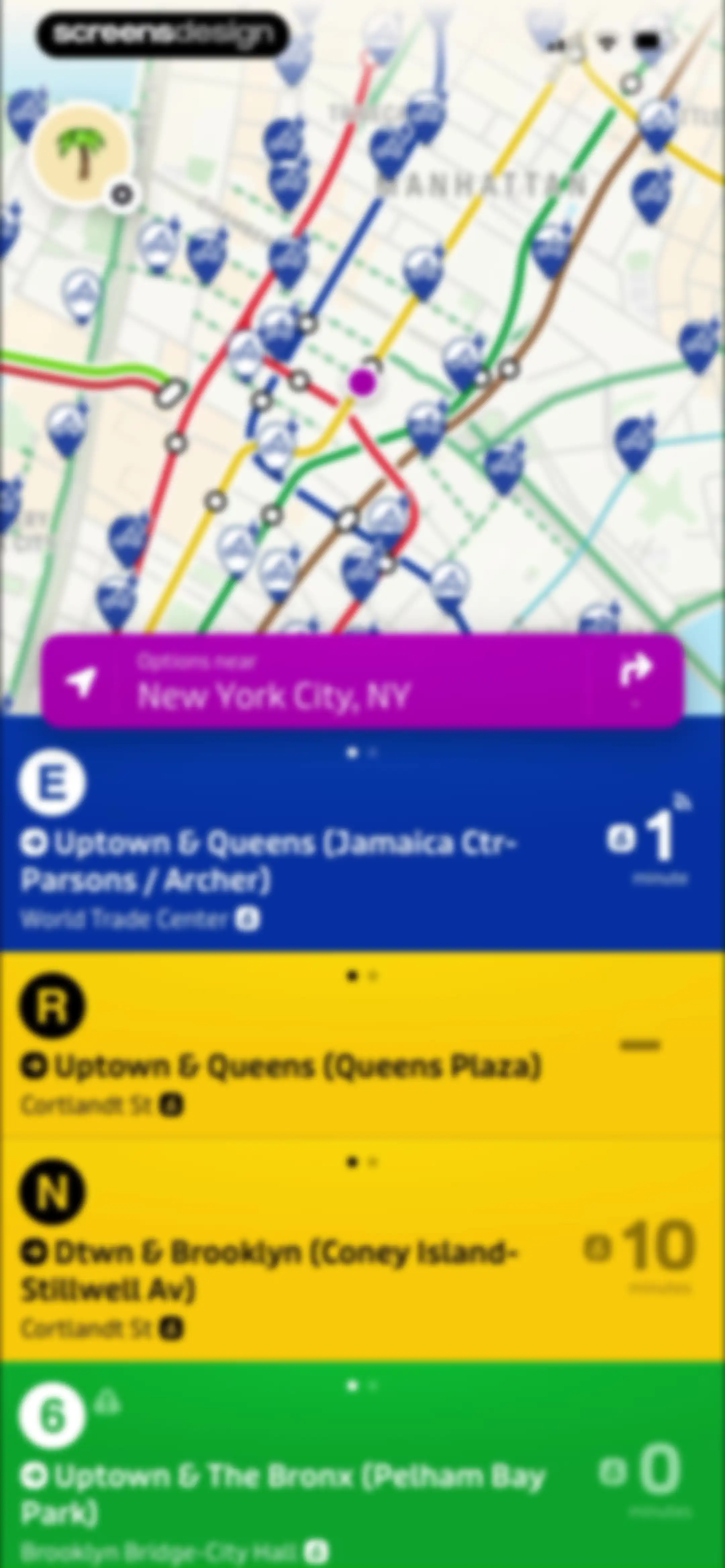 Transit • Subway & Bus Times screen 36