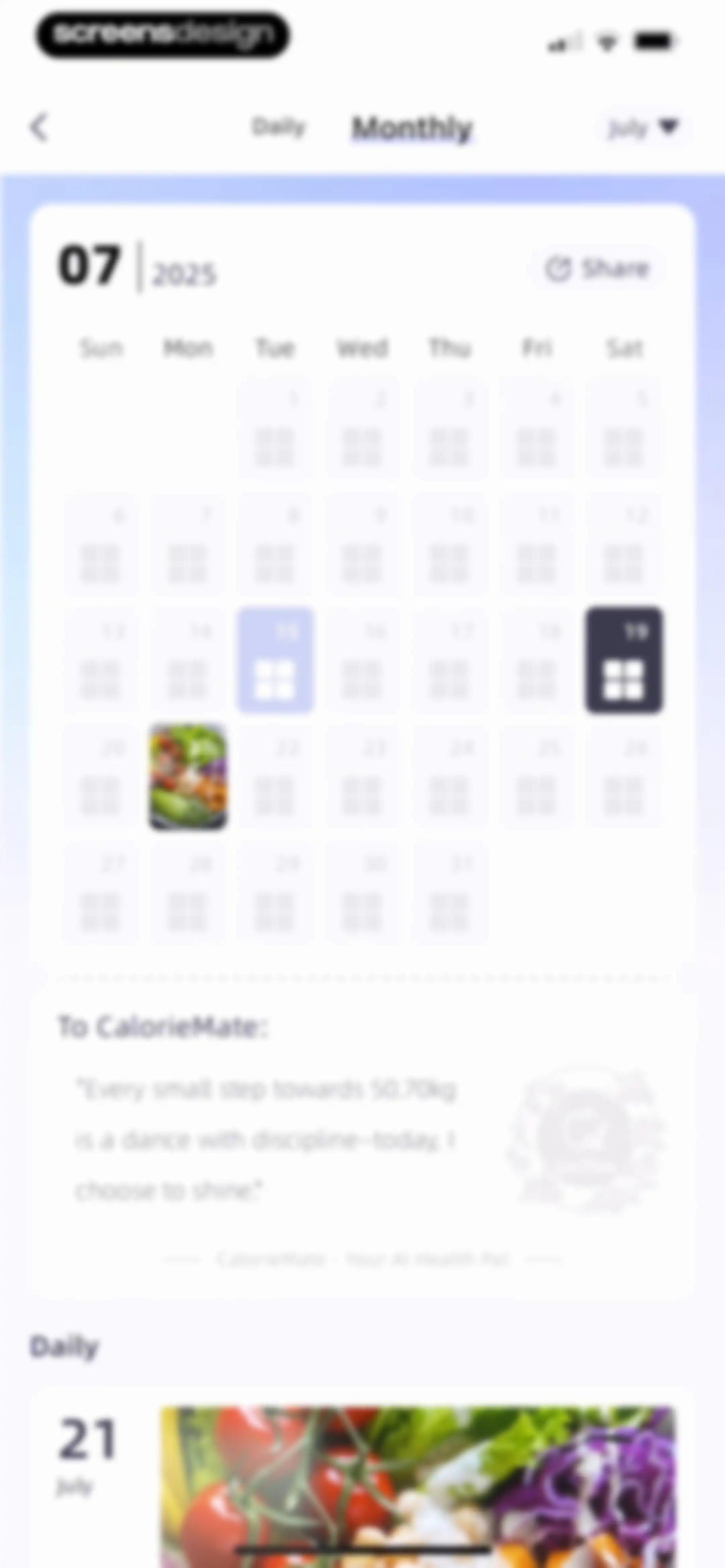 Calorie Tracker-CalorieMate screen 121