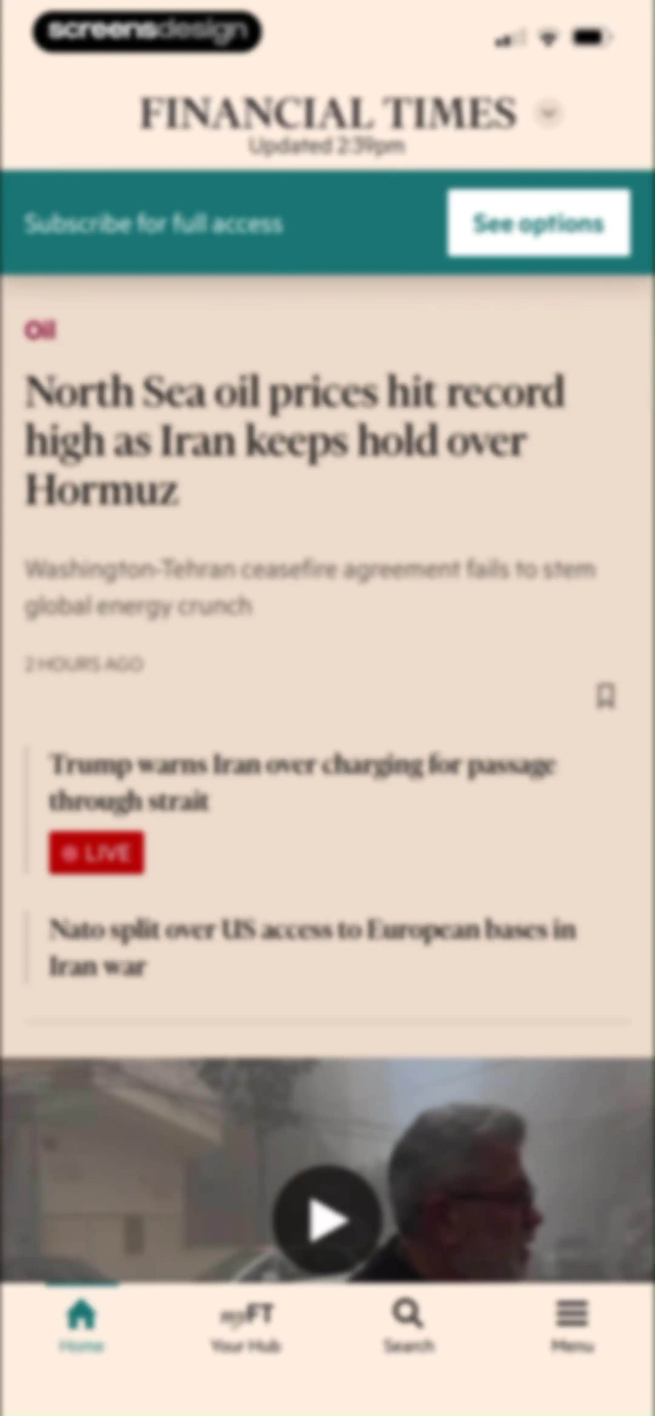 Financial Times: Business News screen 23